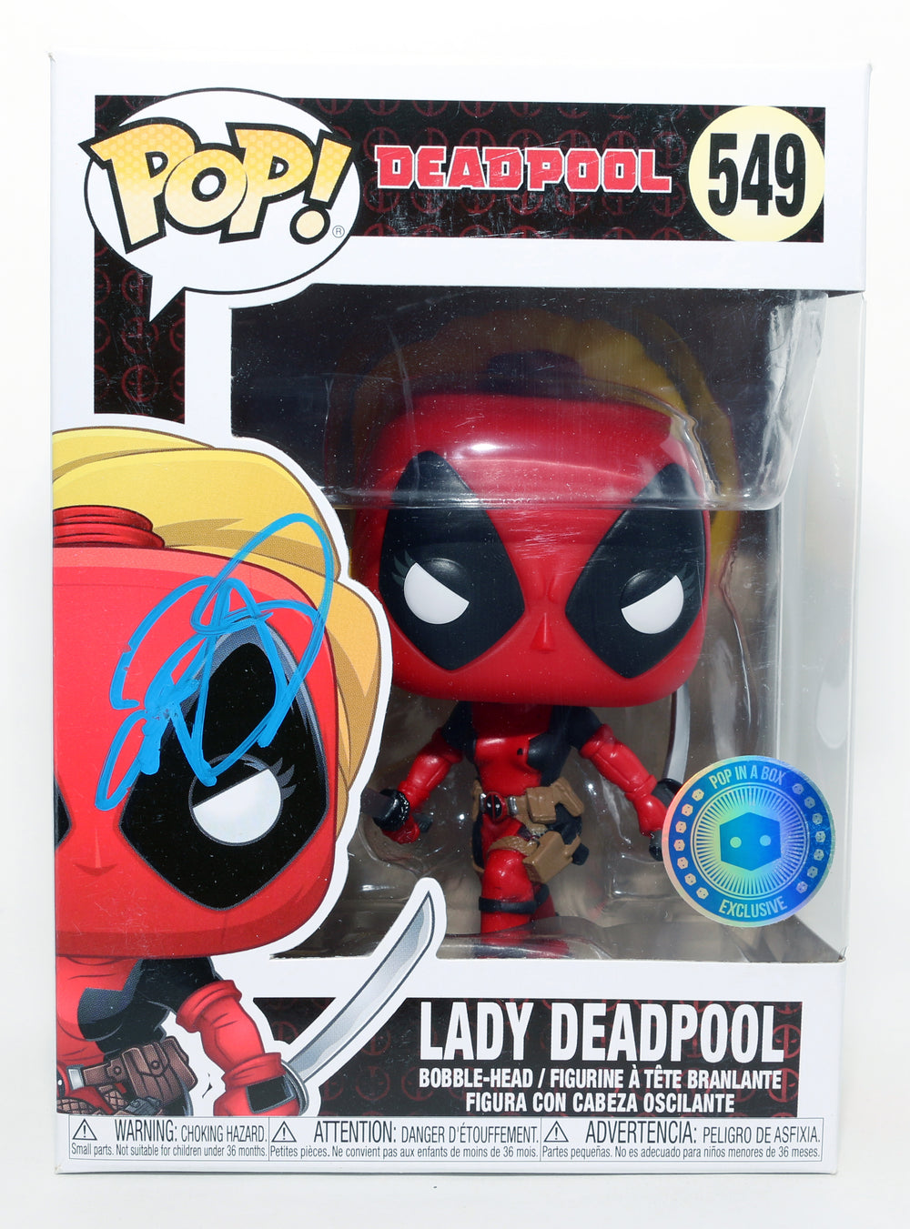 Blake Lively as Ladypool in Deadpool & Wolverine Pop in a Box Exclusive Signed Funko POP! #549