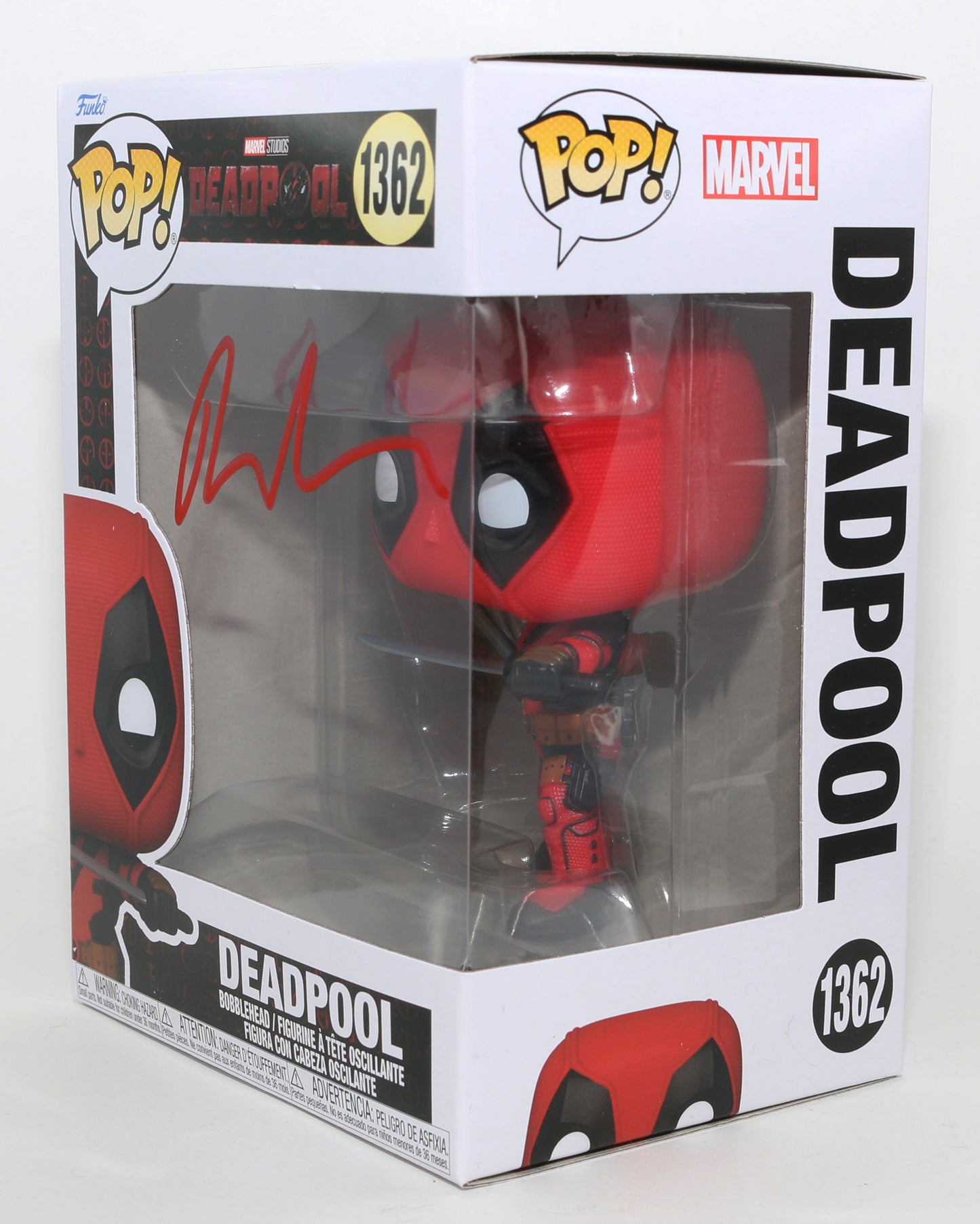 
                  
                    Ryan Reynolds as Deadpool in Deadpool & Wolverine Signed Funko POP! #1362
                  
                