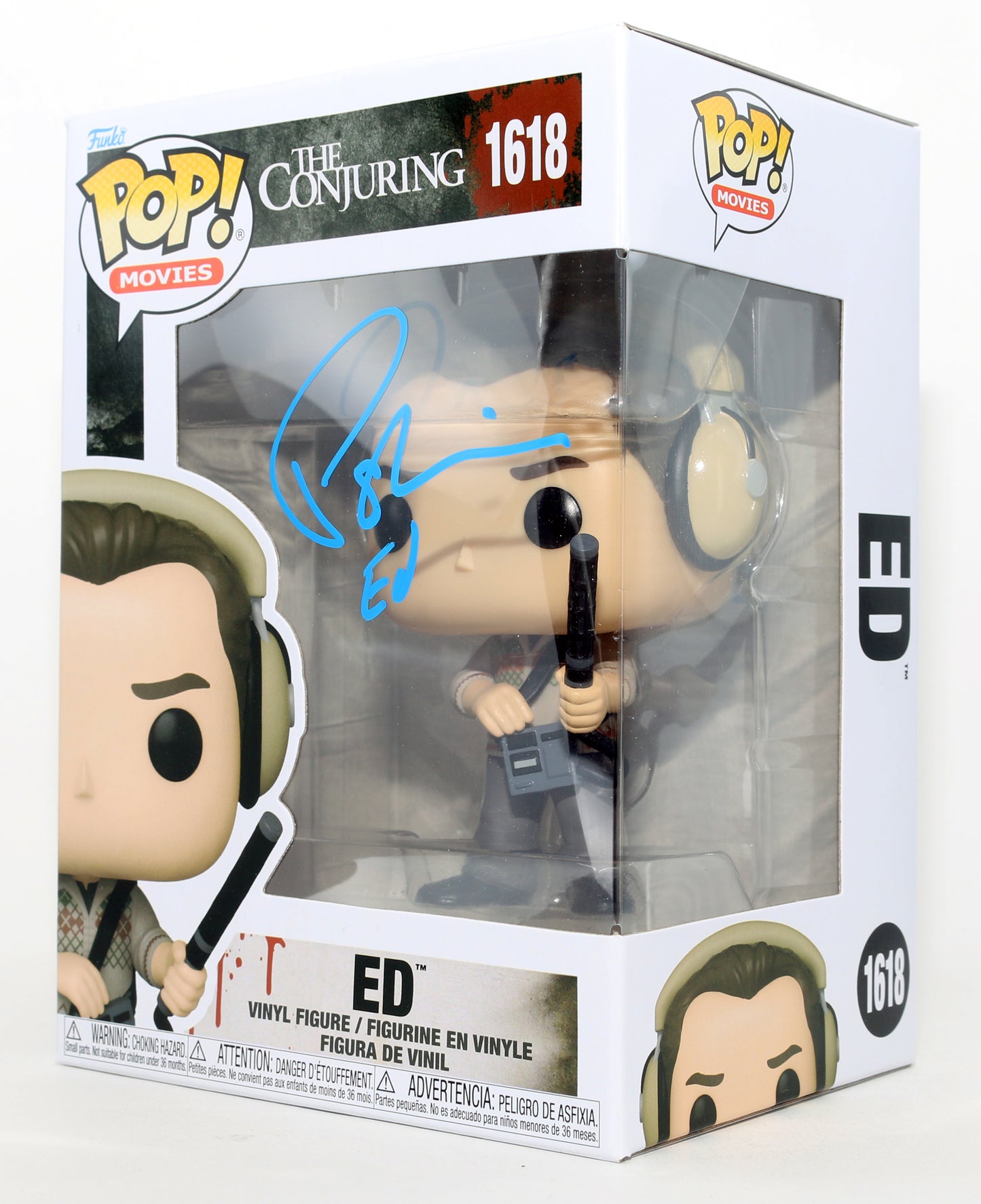 
                  
                    Patrick Wilson as Ed Warren in The Conjuring Signed Funko POP! #1618 with Character Name
                  
                