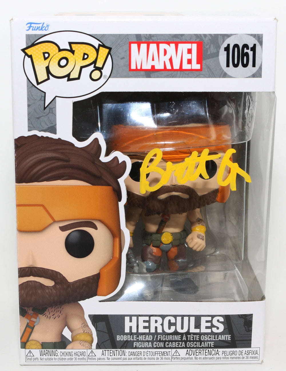Brett Goldstein as Hercules in Thor: Love and Thunder Signed Funko POP! #1061