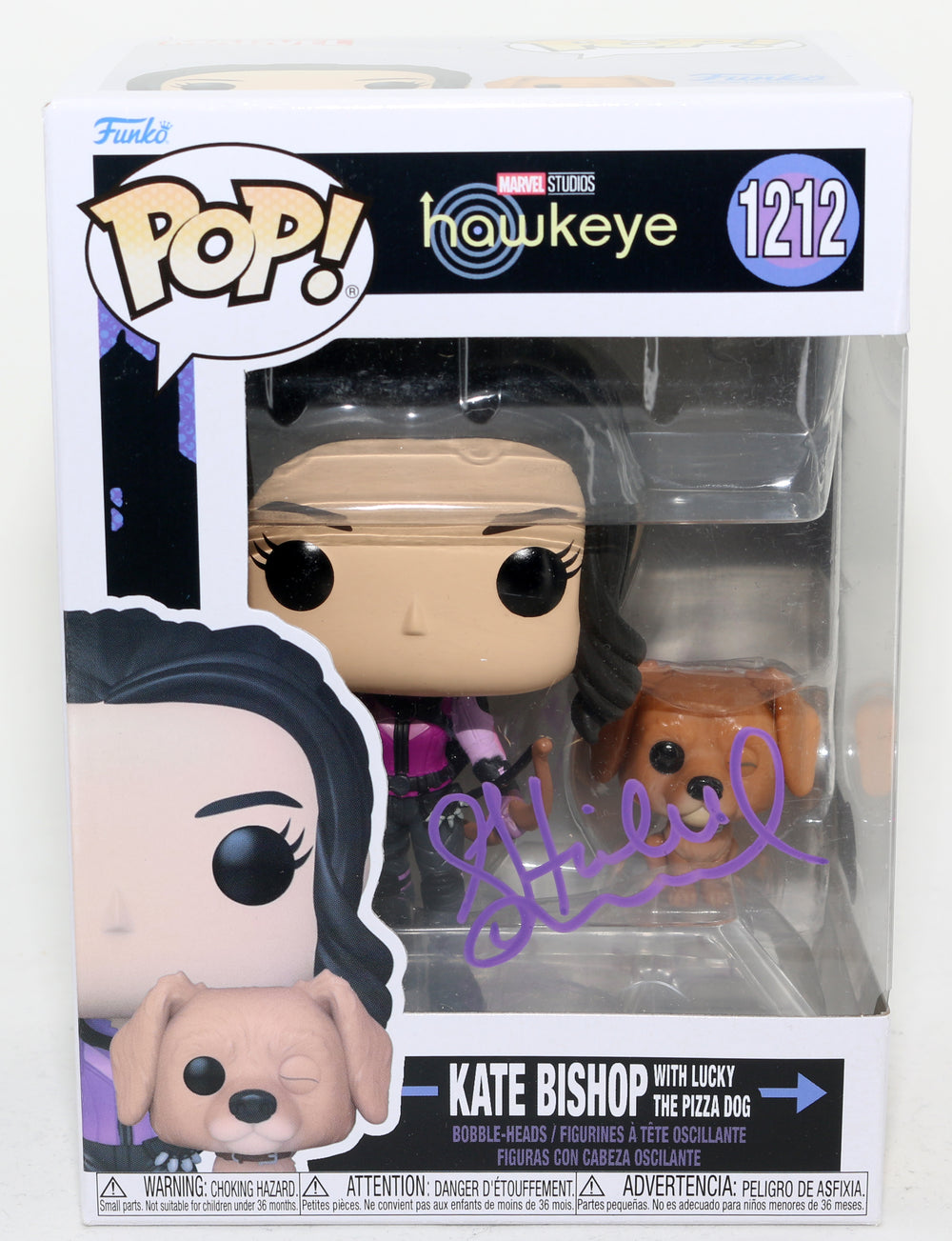 Hailee Steinfeld as Kate Bishop in Hawkeye (Beckett Witnessed) Signed Funko POP! #1212