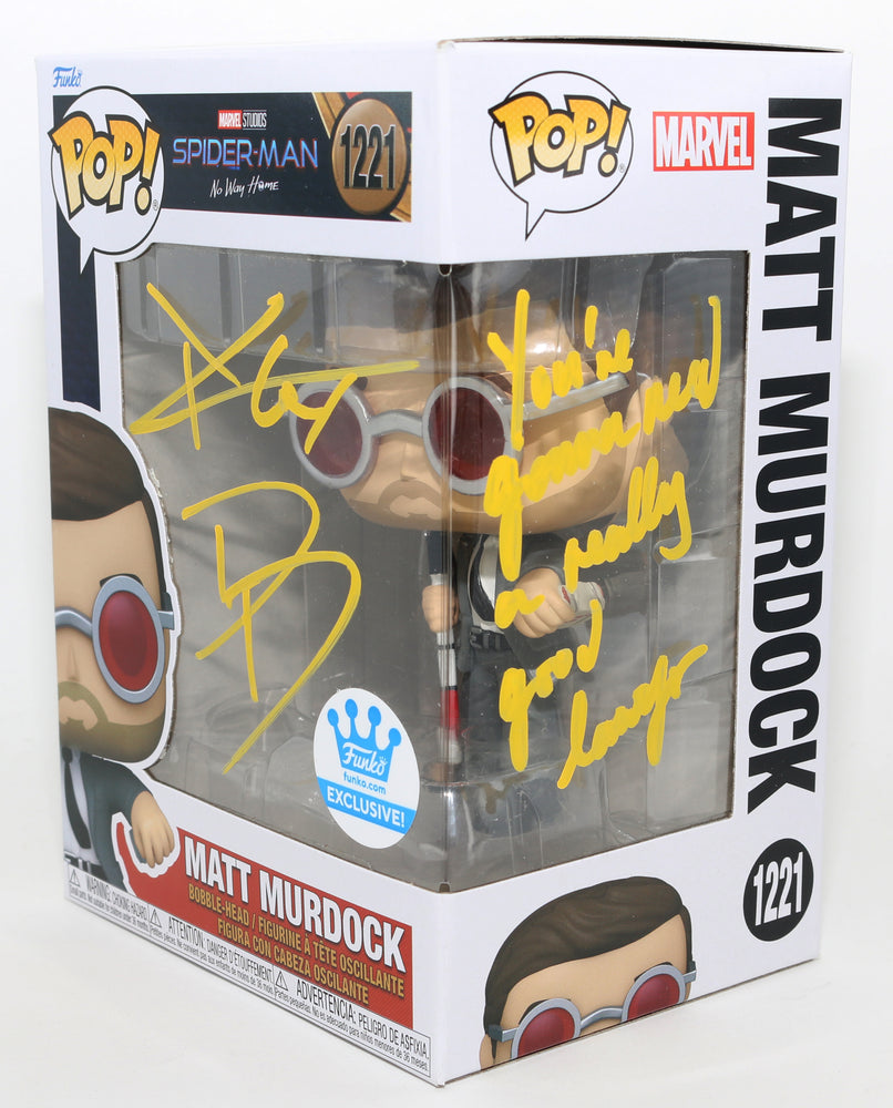 
                  
                    Charlie Cox as Matt Murdock in Spider-Man: No Way Home Funko Store Exclusive Signed Funko POP! #1221 with Character Name & Quote
                  
                