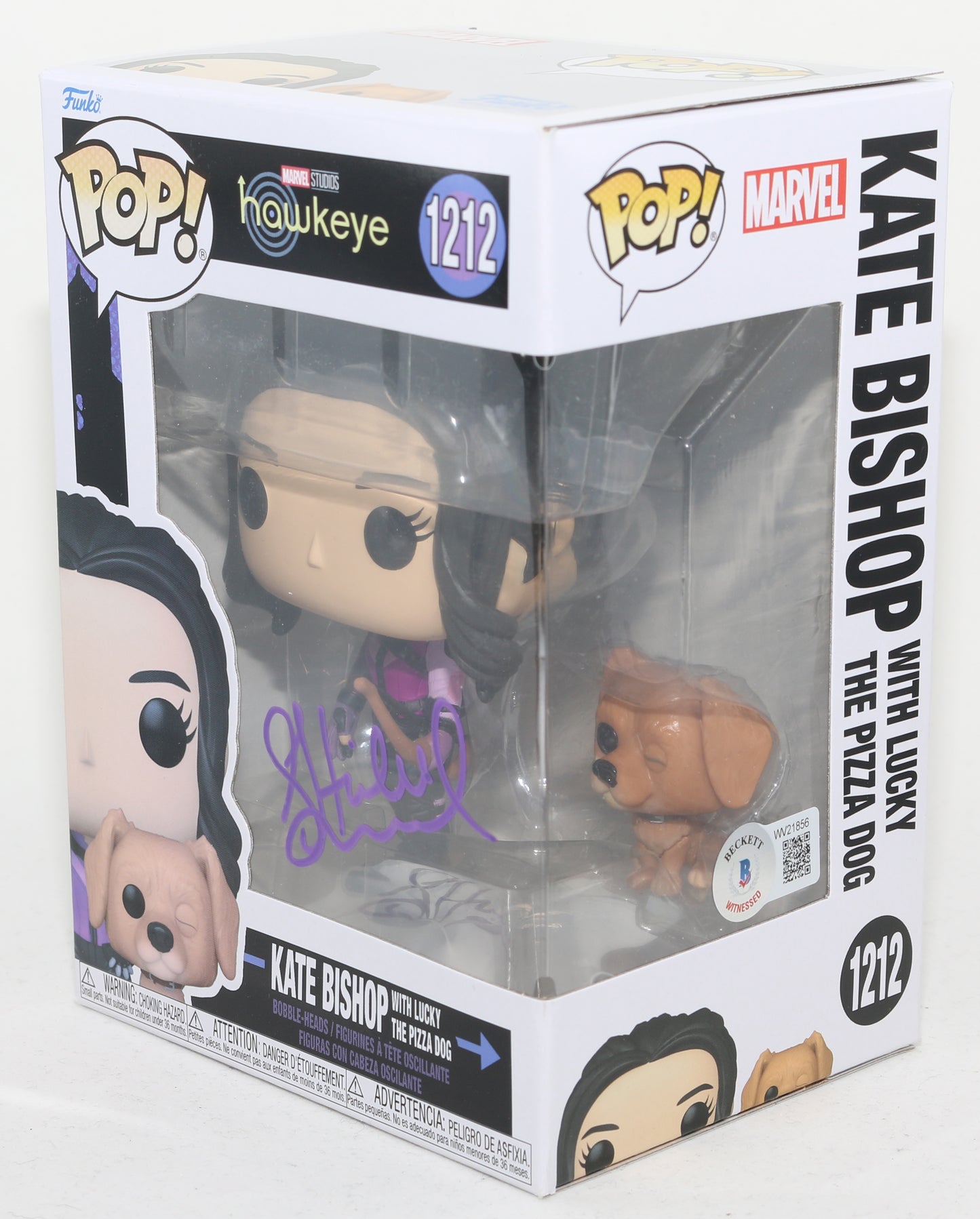 
                  
                    Hailee Steinfeld as Kate Bishop in Hawkeye (Beckett Witnessed) Signed Funko POP! #1212
                  
                