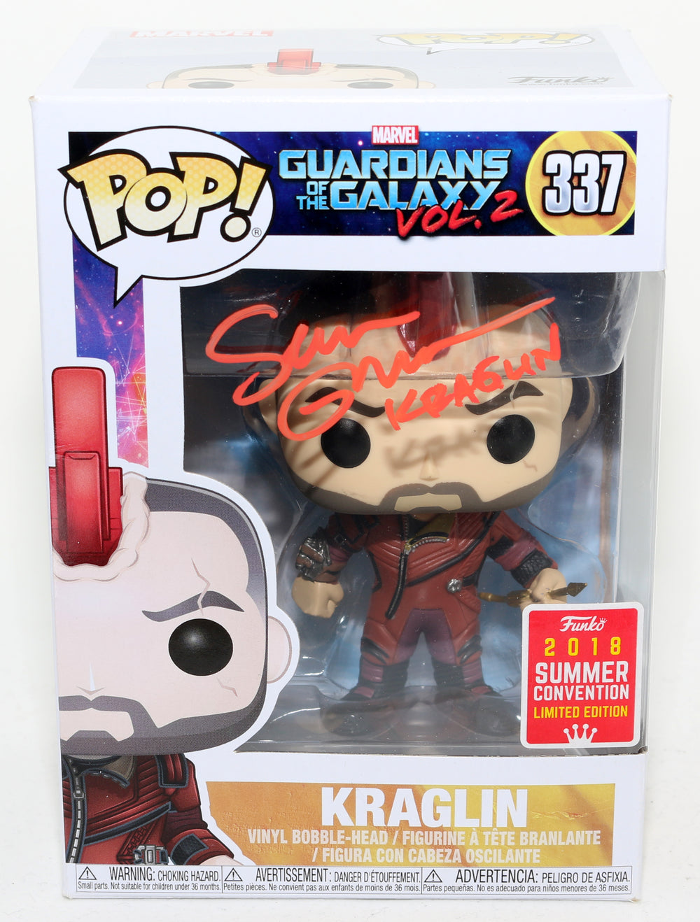Sean Gunn as Kraglin Obfonteri in Guardians of the Galaxy Vol. 2 (JSA Witnessed) Signed Funko POP! #337
