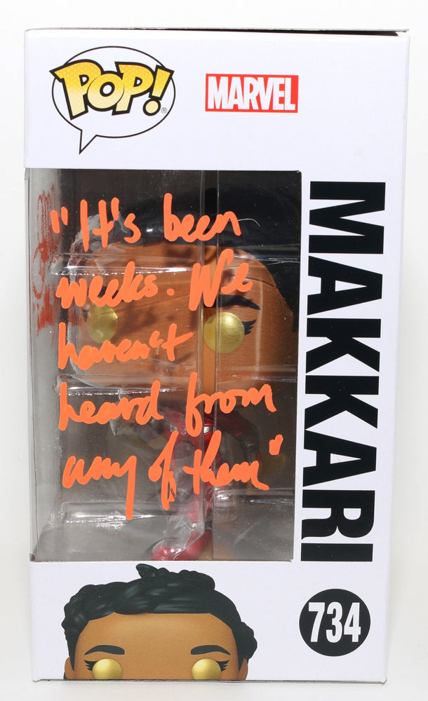
                  
                    Lauren Ridloff as Makkari in The Eternals Signed Funko POP! #734 with Character Name & Quote
                  
                