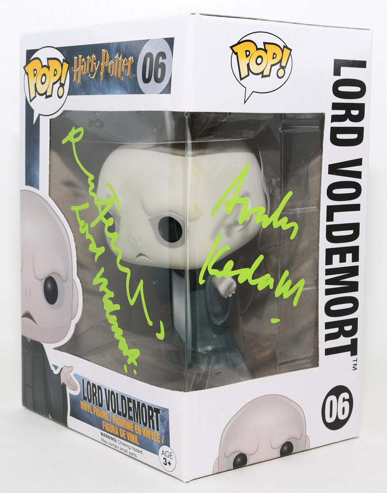 
                  
                    Ralph Fiennes as Lord Voldemort in Harry Potter Signed Funko POP! #06 with Character Name & Quote
                  
                