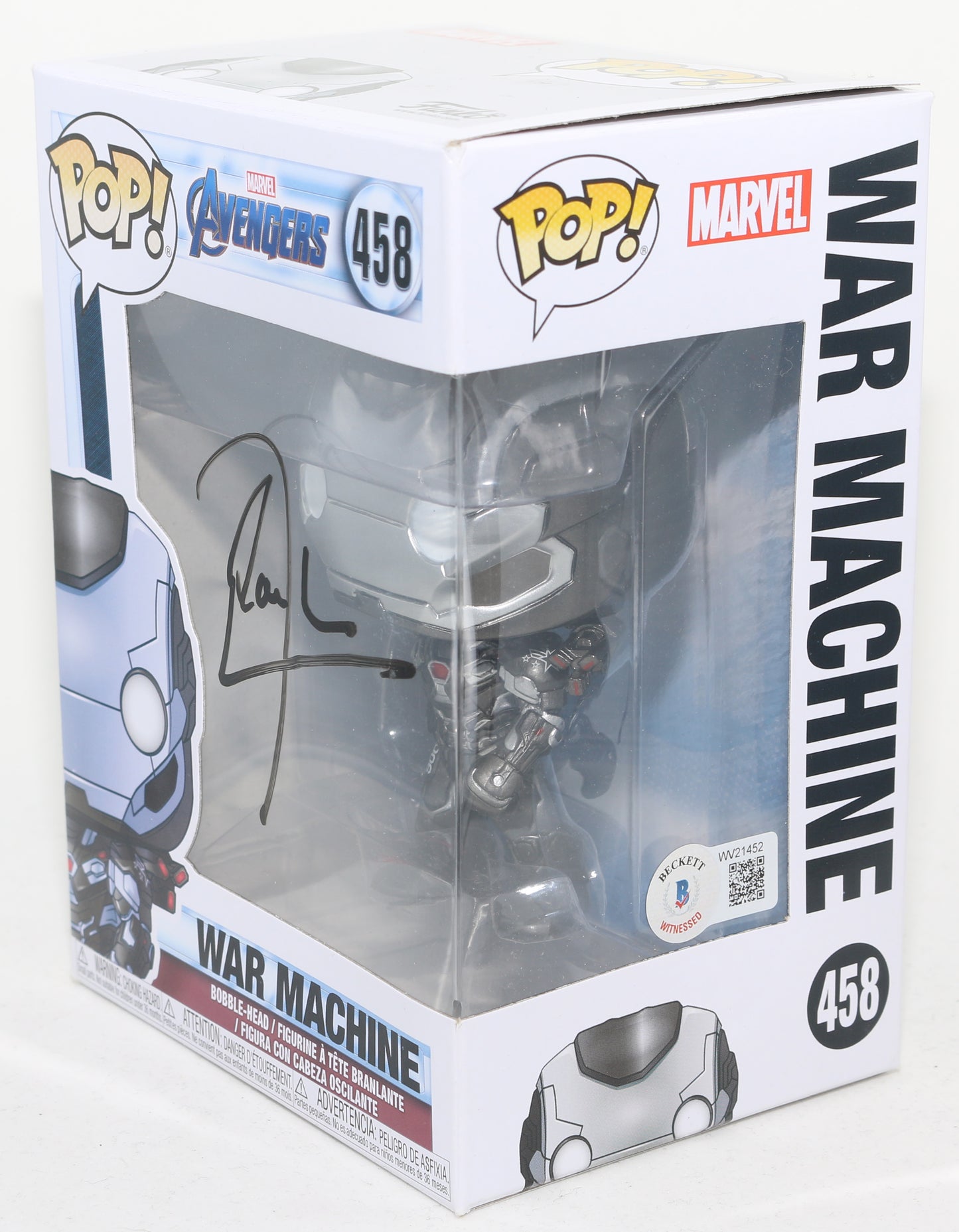 
                  
                    Don Cheadle as War Machine in Avengers: Endgame (Beckett Witnessed) Signed Funko POP! #458
                  
                