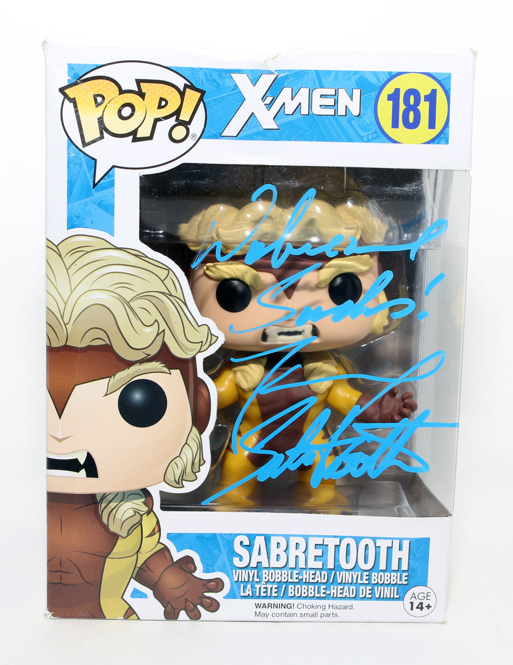 Tyler Mane as Sabertooth in Deadpool & Wolverine Signed Funko POP! #181 with Character Name & Quote