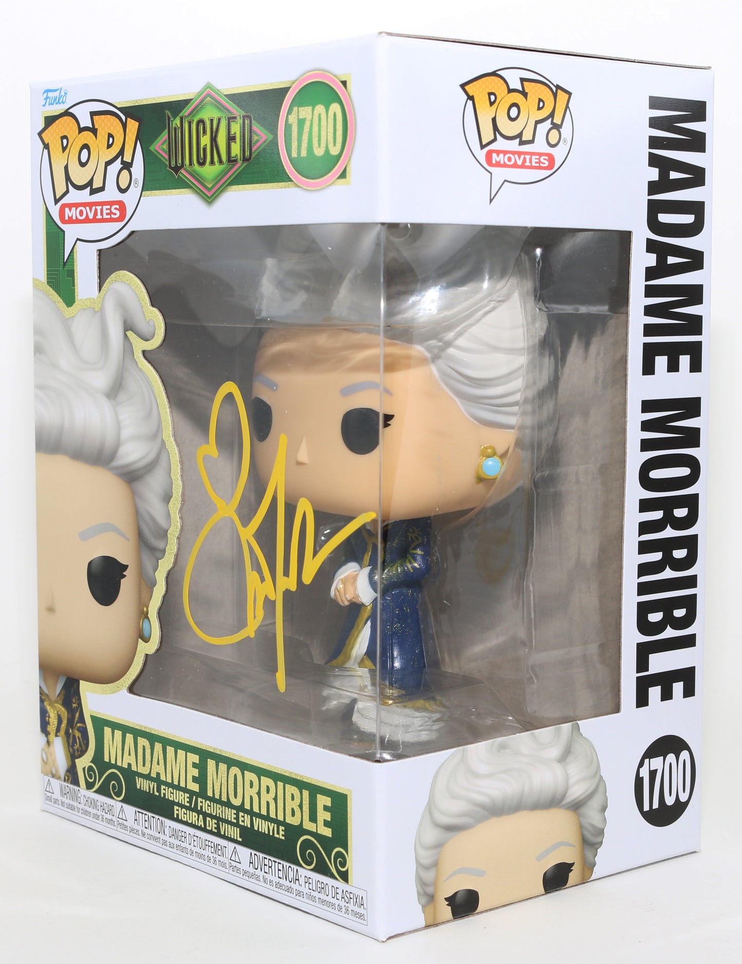 
                  
                    Michelle Yeoh as Madame Morrible in Wicked Signed Funko POP! #1700
                  
                
