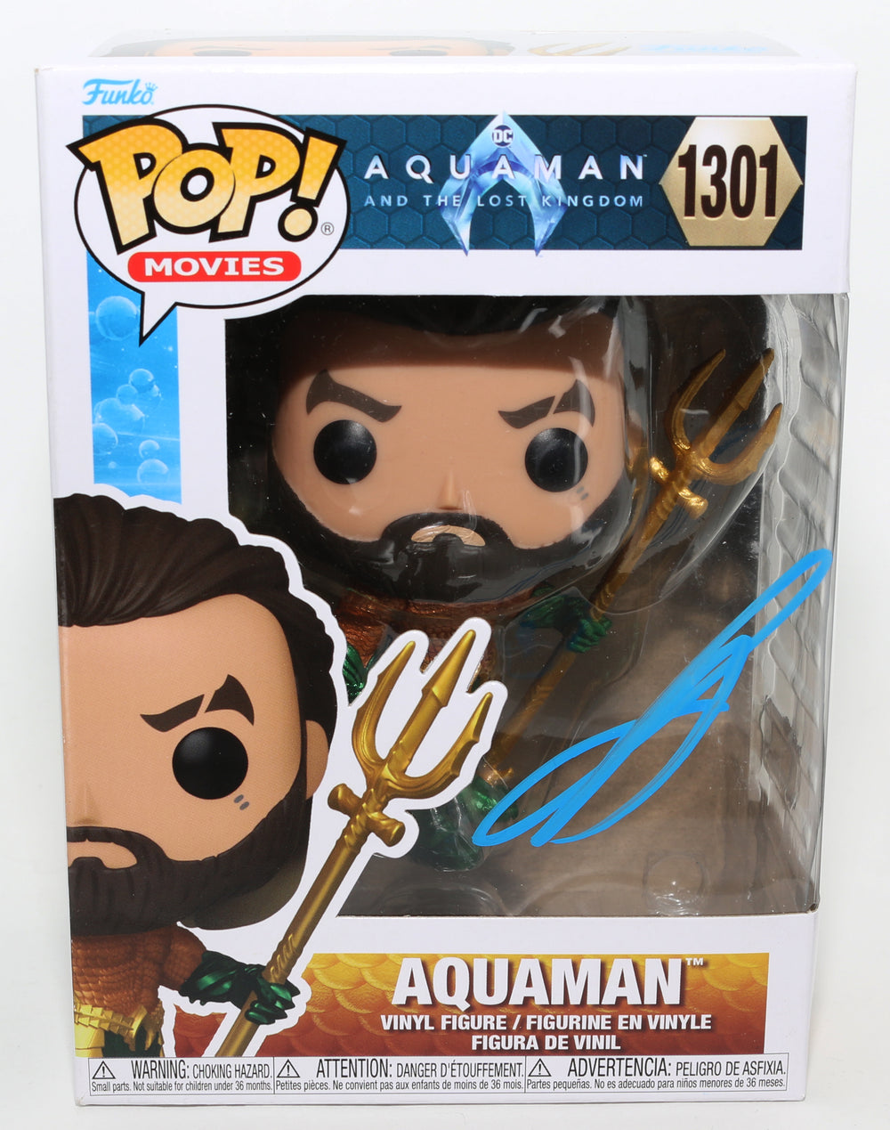 Jason Momoa as Aquaman in Aquaman and the Lost Kingdom (Beckett) Signed Funko POP! #1301