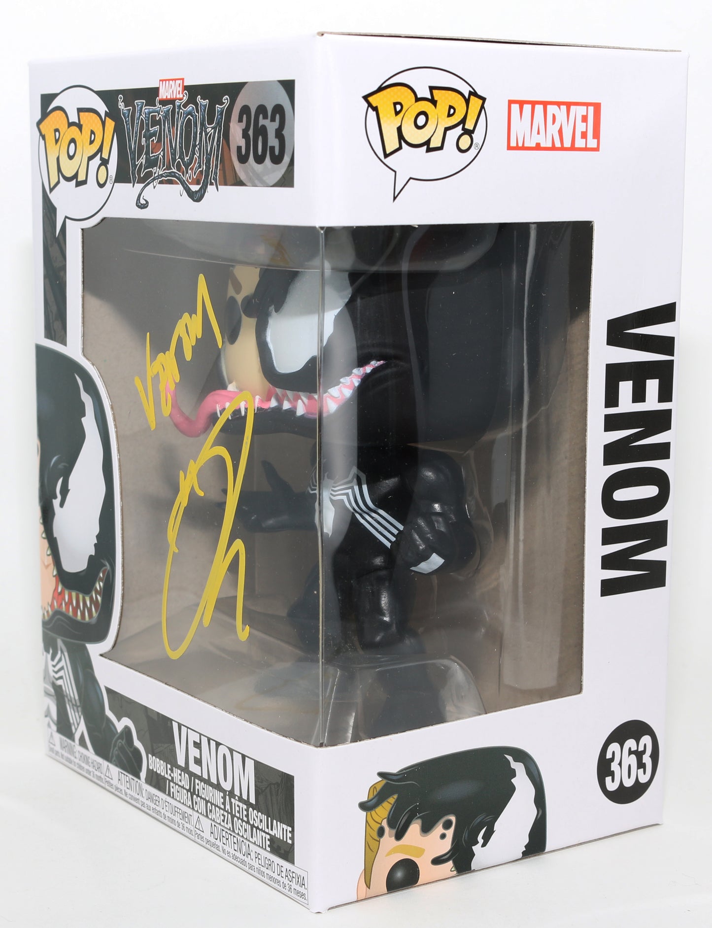 
                  
                    Tom Hardy as Venom in Venom Signed Funko POP! #363 with Character Name
                  
                