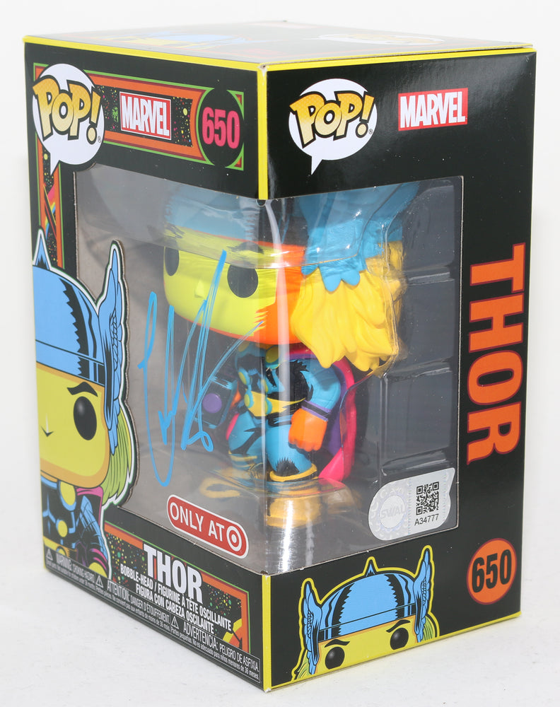 
                  
                    Chris Hemsworth as Thor Marvel Black Light (SWAU) Signed Funko POP! #650
                  
                
