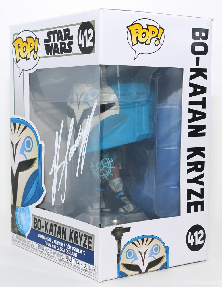 
                  
                    Katee Sackhoff as Bo-Katan Kryze in Star Wars: The Mandalorian Signed Funko POP! #412
                  
                