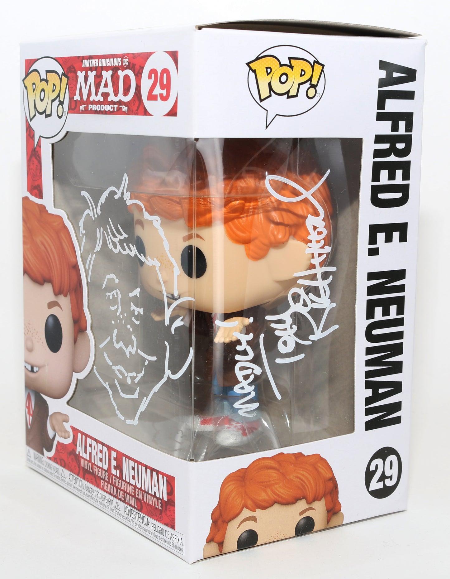 
                  
                    Tom Richmond Alfred E. Neuman Artist for Mad Magazine Signed Funko POP! #29 with Character Name & Sketch
                  
                