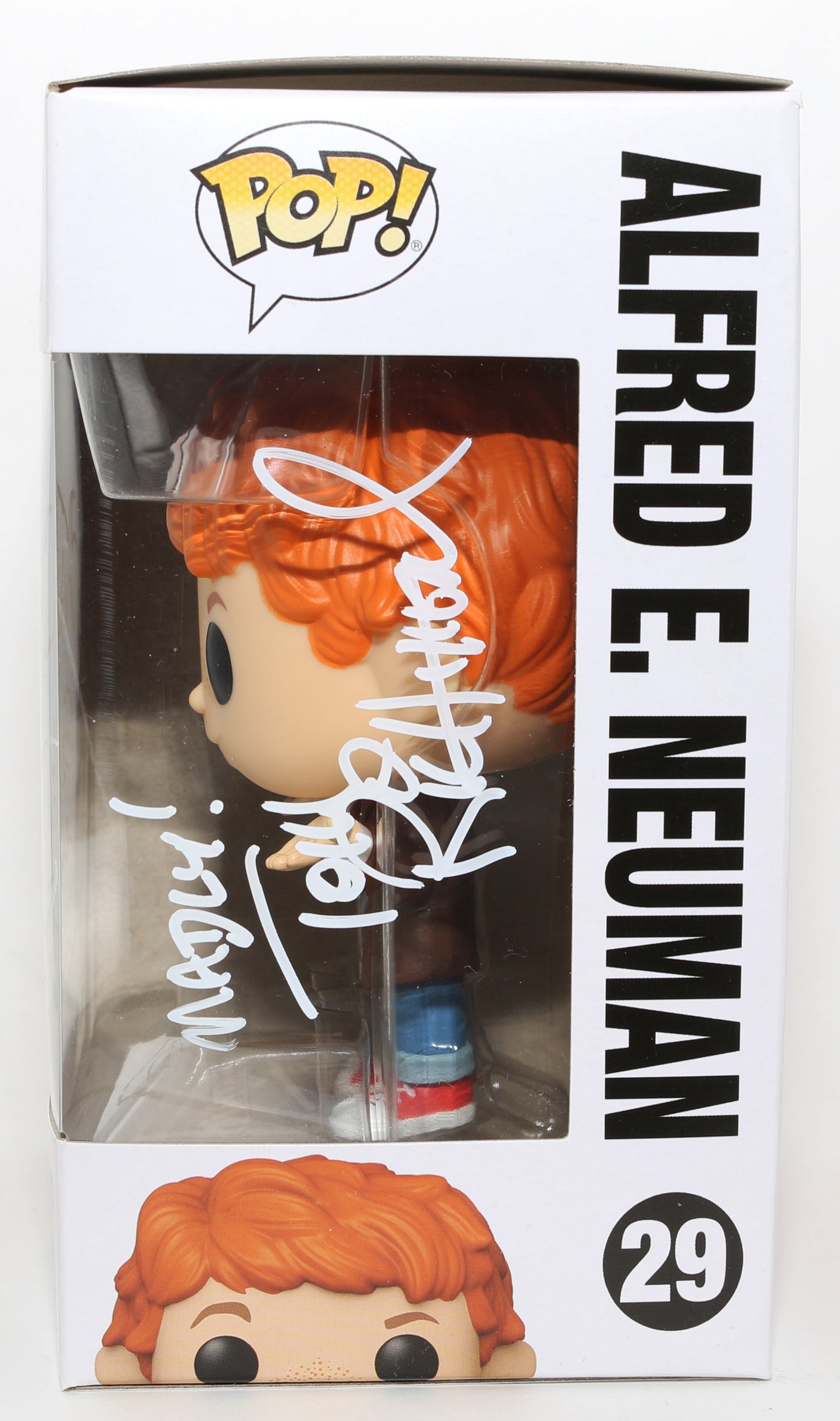 
                  
                    Tom Richmond Alfred E. Neuman Artist for Mad Magazine Signed Funko POP! #29 with Character Name & Sketch
                  
                