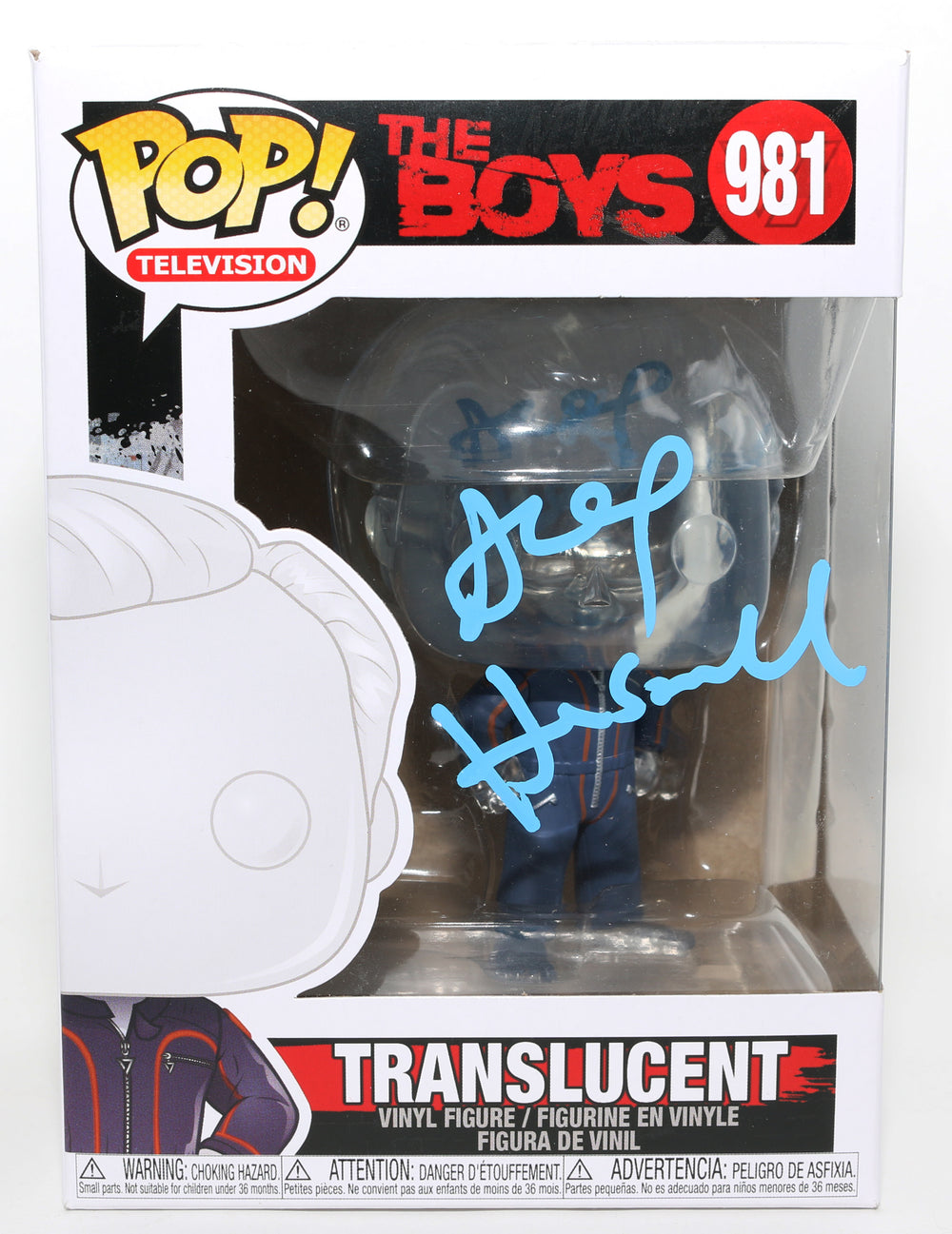 Alex Hassell as Translucent in The Boys Signed Funko POP! #981