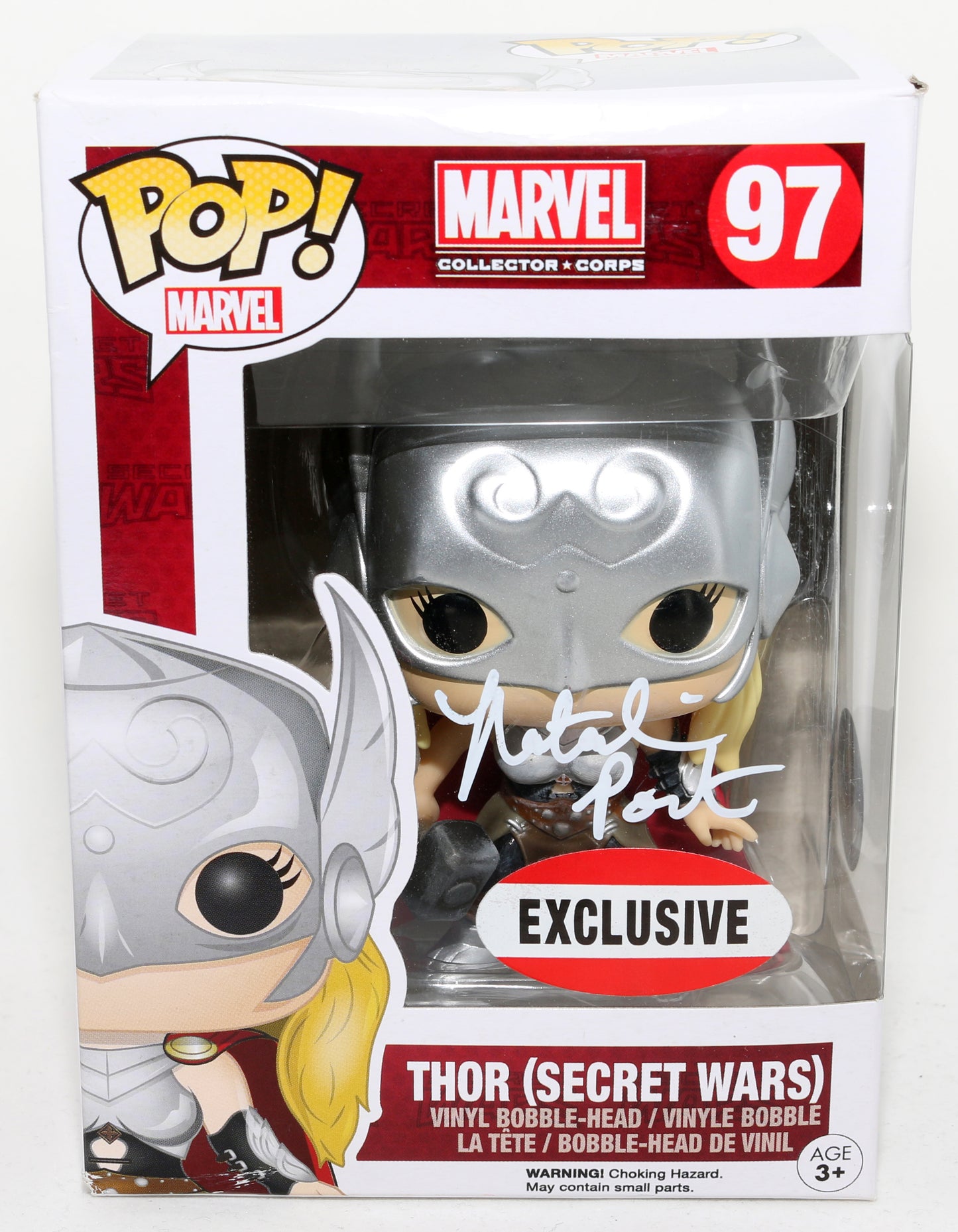 
                  
                    Natalie Portman as Jane Foster / Mighty Thor in Marvel Comics Secret Wars (SWAU) Signed POP! Funko #97
                  
                