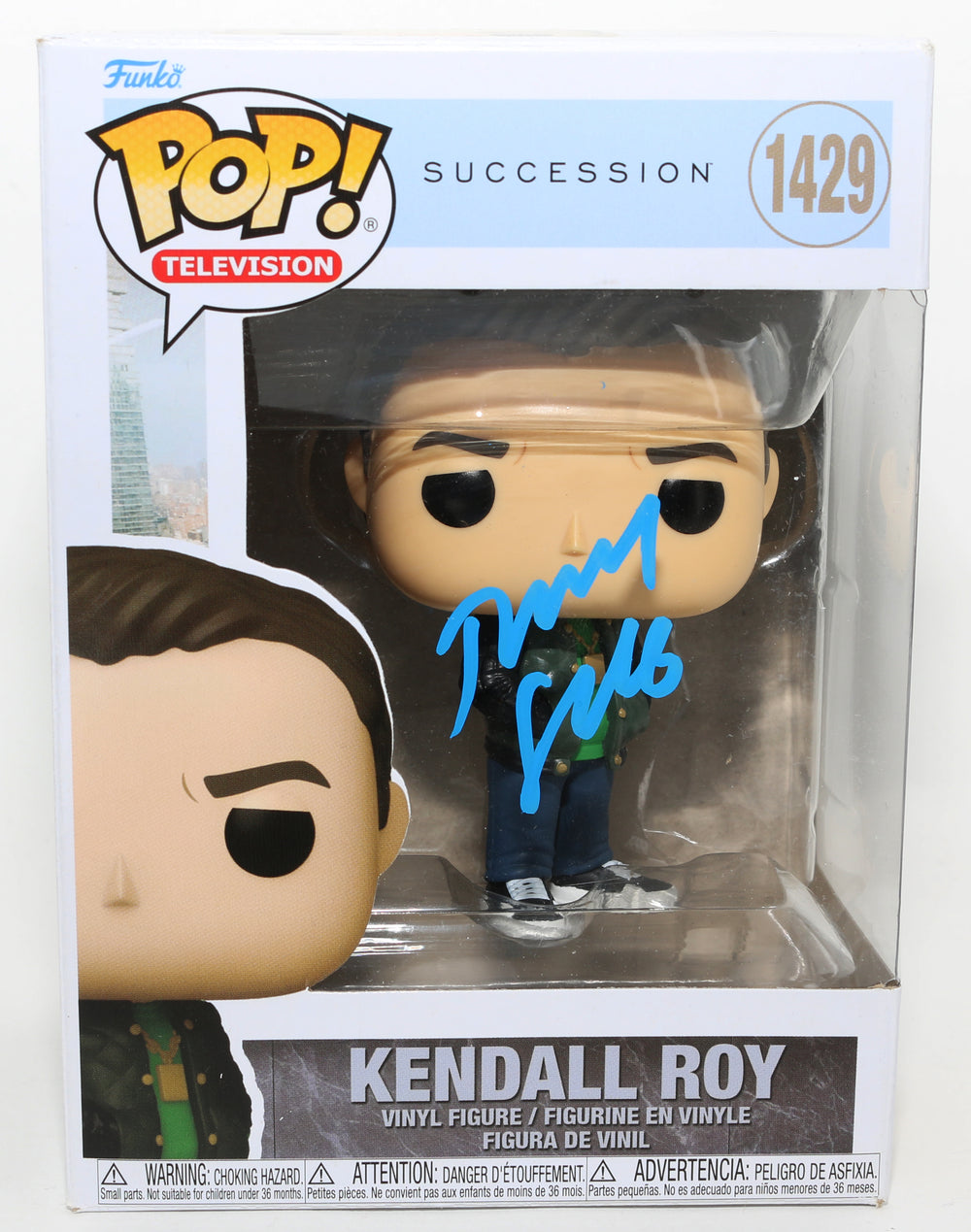 Jeremy Strong as Kendall Roy in Succession Signed Funko POP! #1429