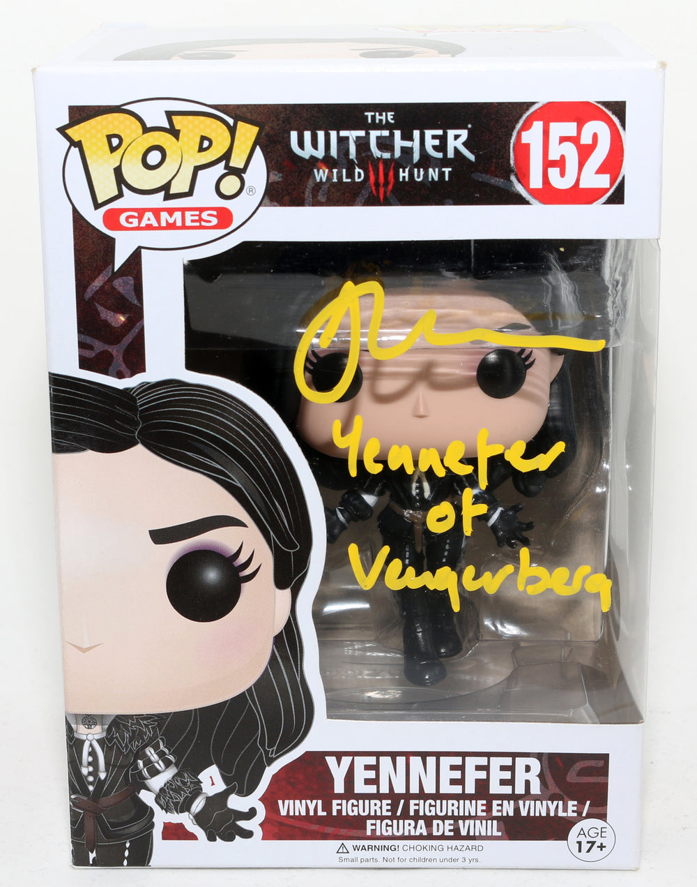 Denise Gough as Yennefer of Vengerberg in The Witcher 3: Wild Hunt (SWAU) Signed POP! Funko #150 with Character Name