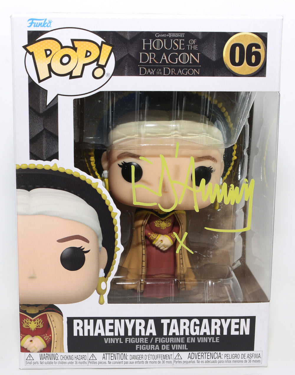 Emma D'Arcy as Rhaenyra Targaryen in HBO's House of the Dragon Signed Funko POP! #06