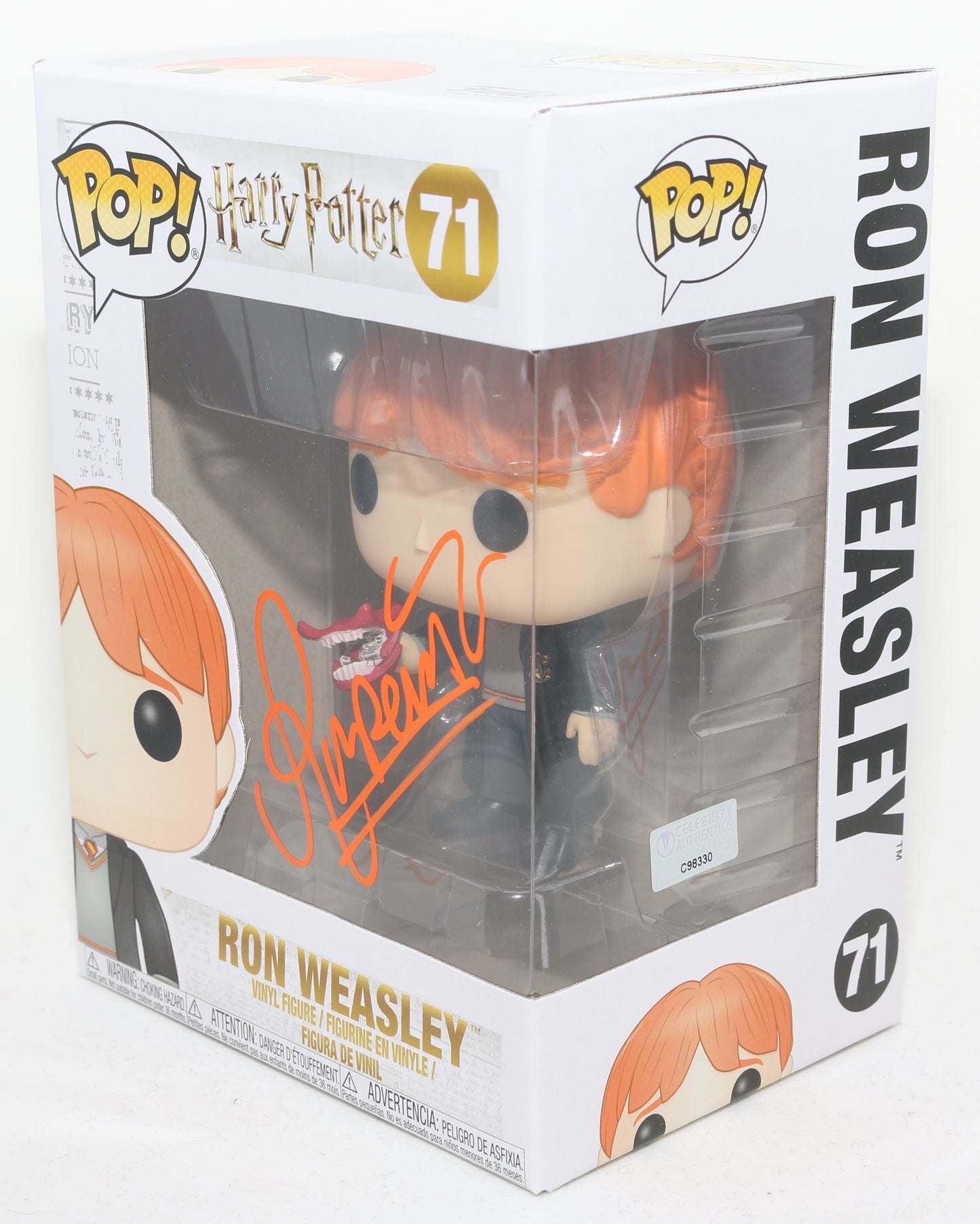 
                  
                    Rupert Grint as Ron Weasley in Harry Potter (Celebrity Authentics) Signed Funko POP! #71
                  
                