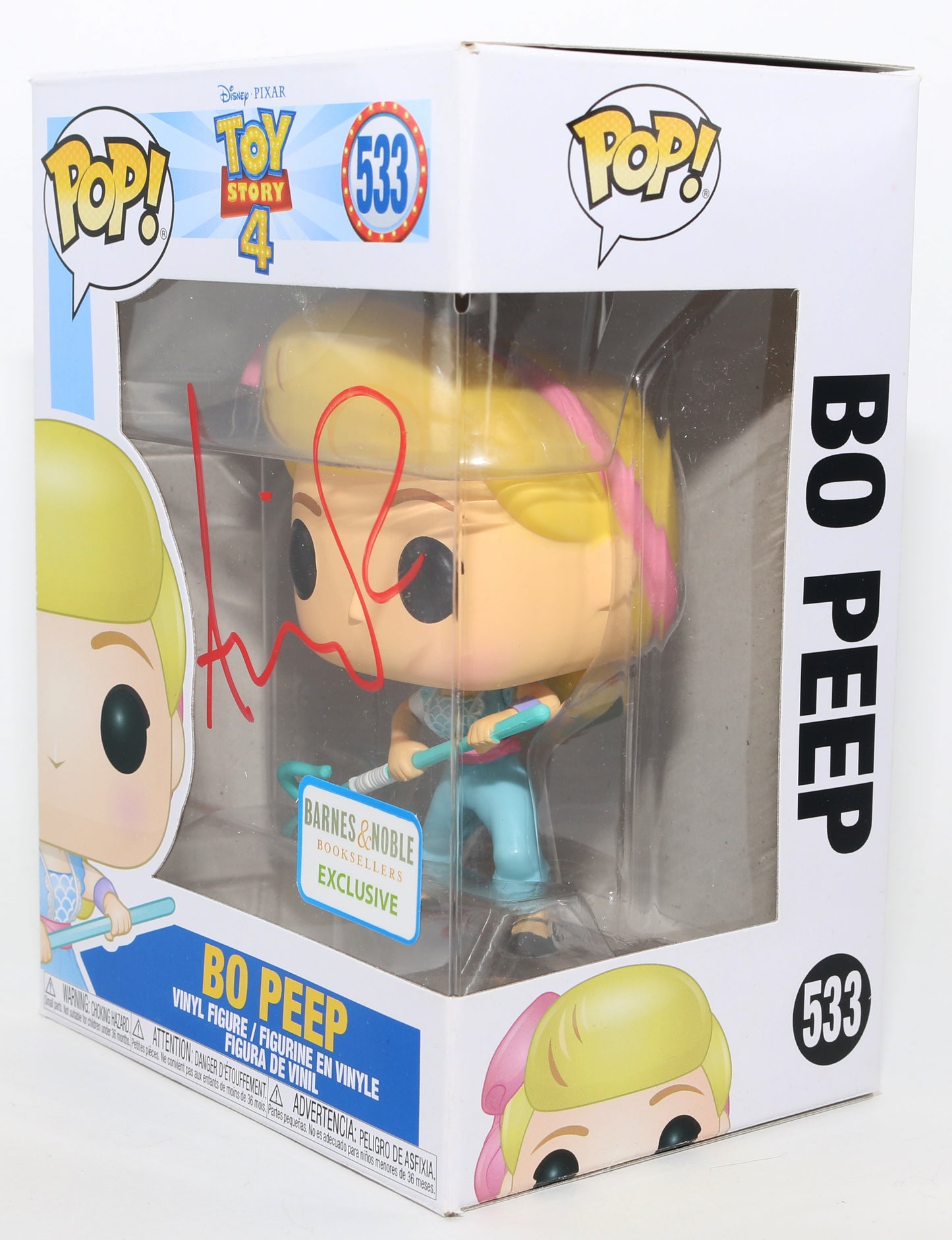 
                  
                    Annie Potts as Bo Peep in Toy Story 4 Barnes & Noble Exclusive Signed Funko POP! #533
                  
                