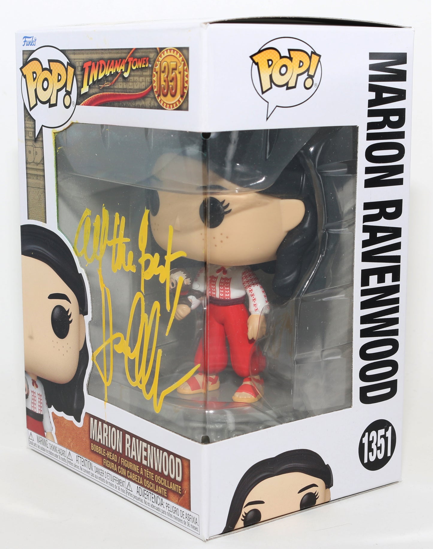 
                  
                    Karen Allen as Marion Ravenwood in Raiders of the Lost Ark Signed Funko POP! #1351
                  
                