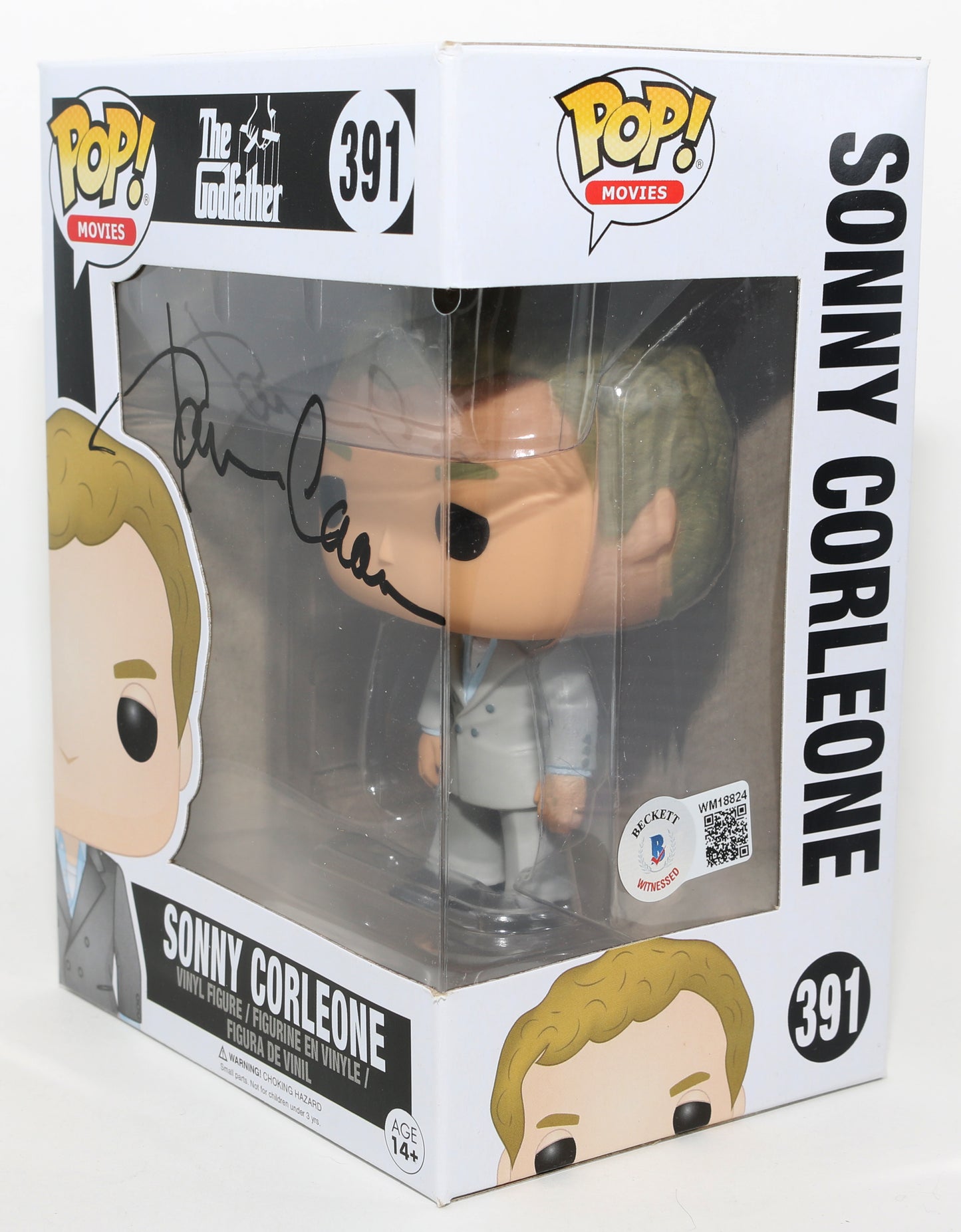 
                  
                    James Caan as Sonny Corleone from The Godfather (Beckett) Signed Funko POP! #391
                  
                