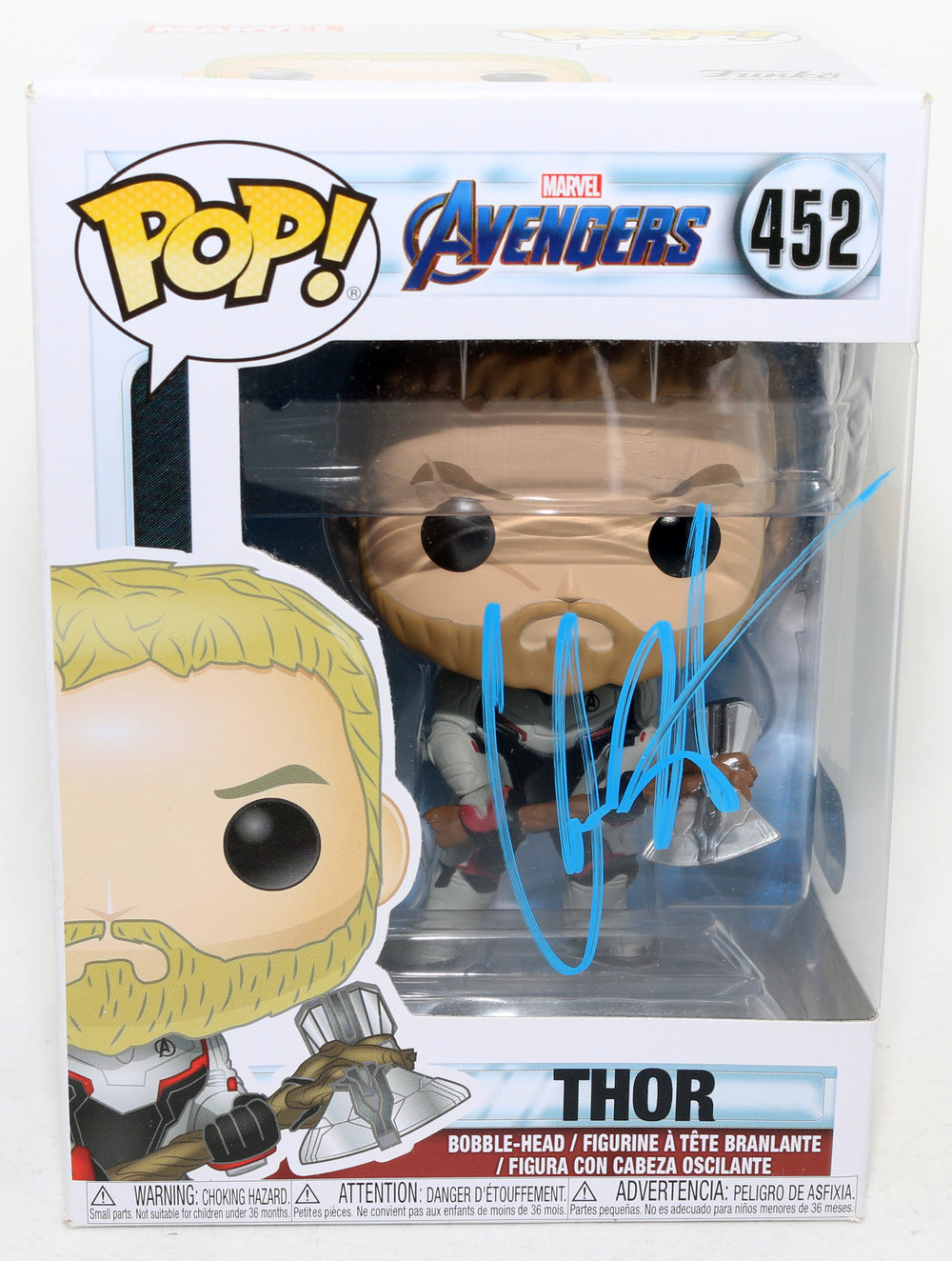 Chris Hemsworth as Thor in Avengers: Endgame (SWAU) Signed Funko POP! #452