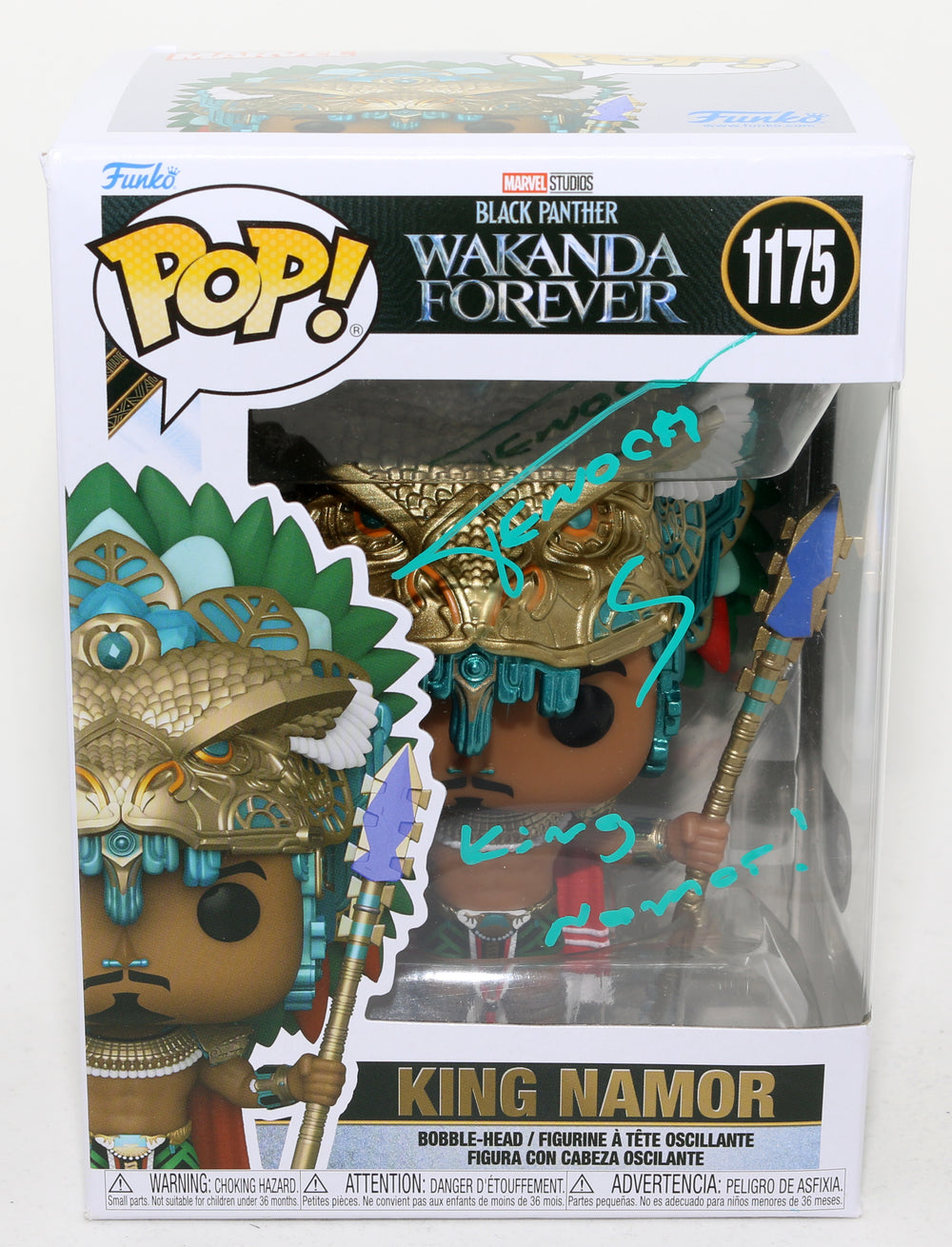 Tenoch Huerta as King Namor in Black Panther: Wakanda Forever (SWAU) Signed Funko POP! #1175 with Full Character Name