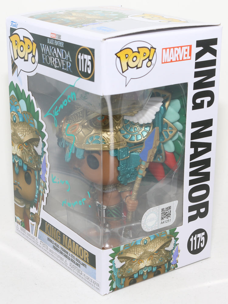 
                  
                    Tenoch Huerta as King Namor in Black Panther: Wakanda Forever (SWAU) Signed Funko POP! #1175 with Full Character Name
                  
                