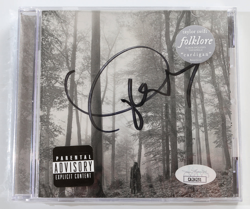 Folklore CD Album (JSA) 2020 Cover Signed by Taylor Swift
