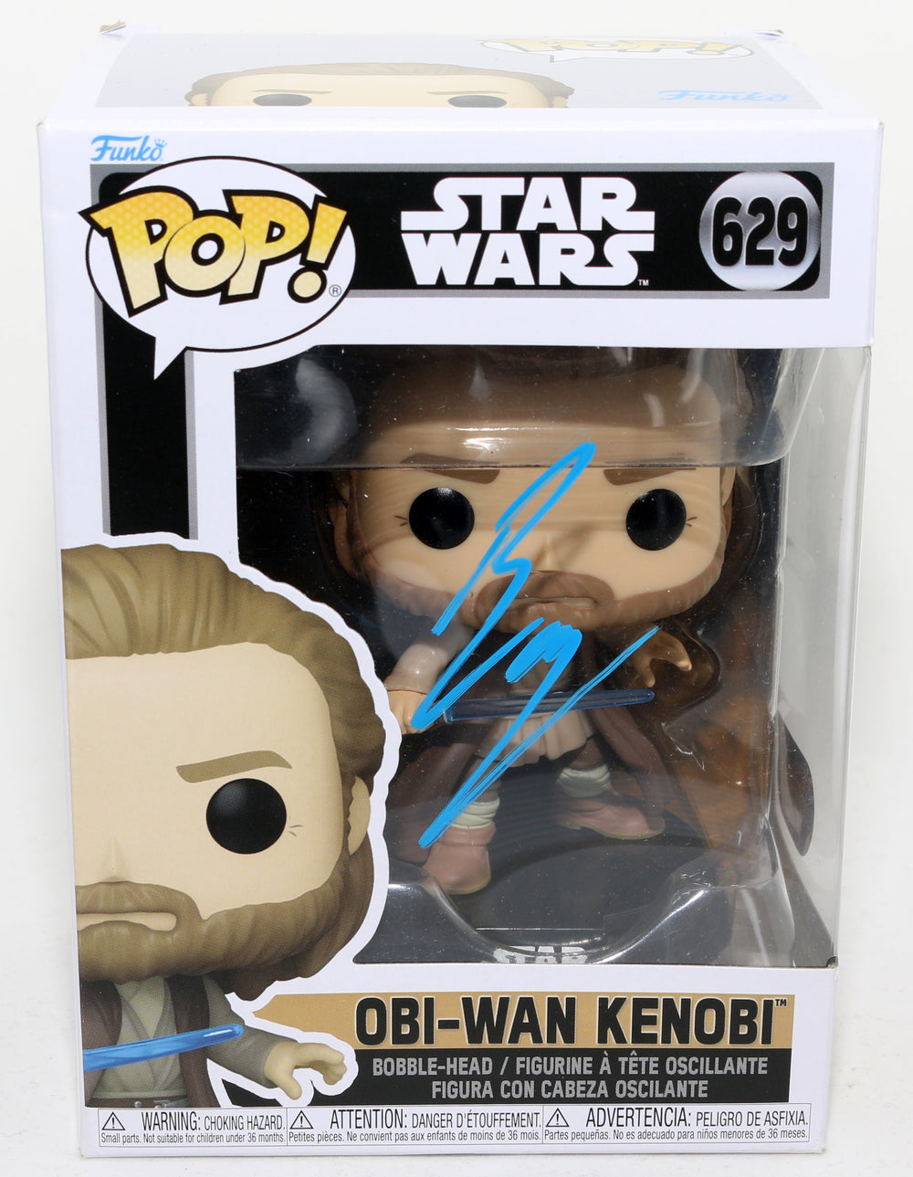 Ewan McGregor as Obi-Wan Kenobi in Obi-Wan Kenobi (SWAU) Signed Funko POP! #629