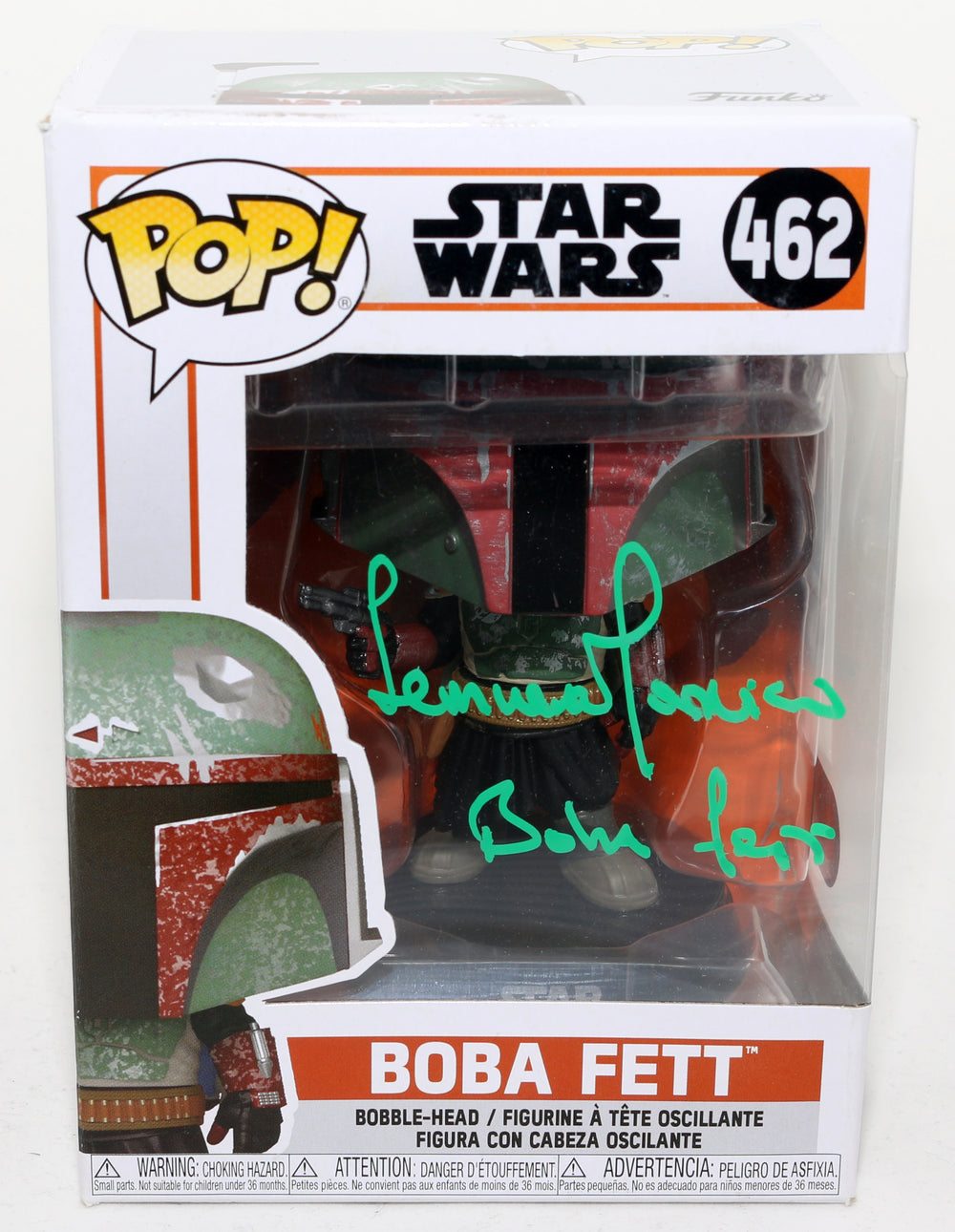 Temuera Morrison as Boba Fett in Star Wars: The Book of Boba Fett (SWAU) Signed Funko POP! #462 with Character Name