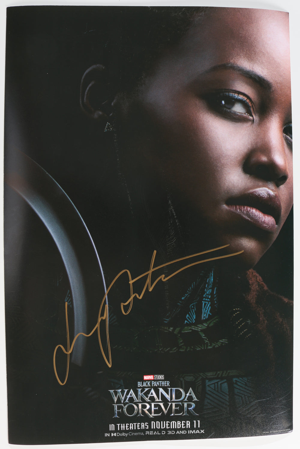 Lupita Nyong'o as Nakia in Black Panther: Wakanda Forever Signed 12x18 Mini Poster