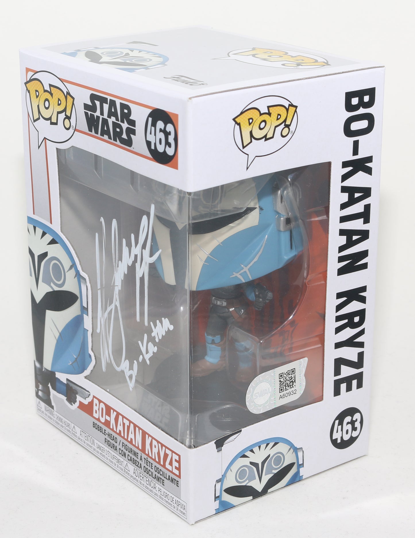 
                  
                    Katee Sackhoff as Bo-Katan in Star Wars: The Mandalorian (SWAU) Signed Funko POP! #463 with Character Name
                  
                
