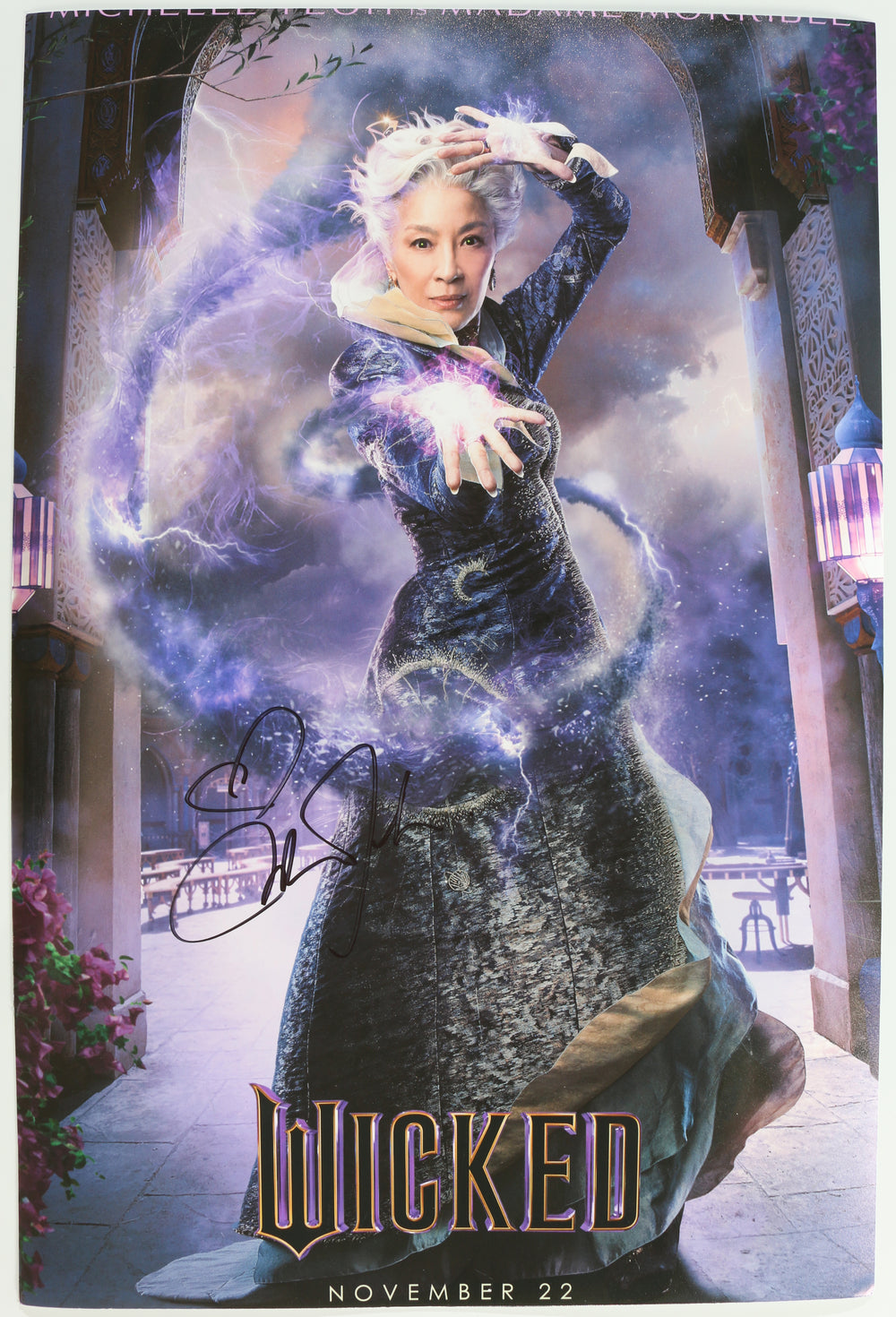 Michelle Yeoh as Madame Morrible Signed 12x18 Mini Poster