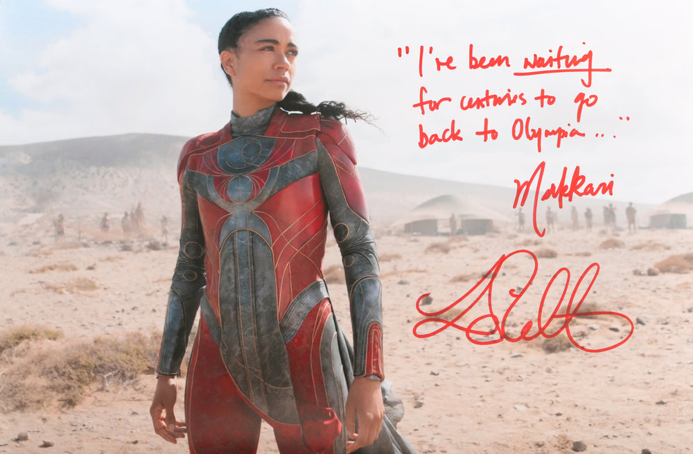 Lauren Ridloff as Makkari in Eternals Signed 12x18 Photo with Character Name & Quote
