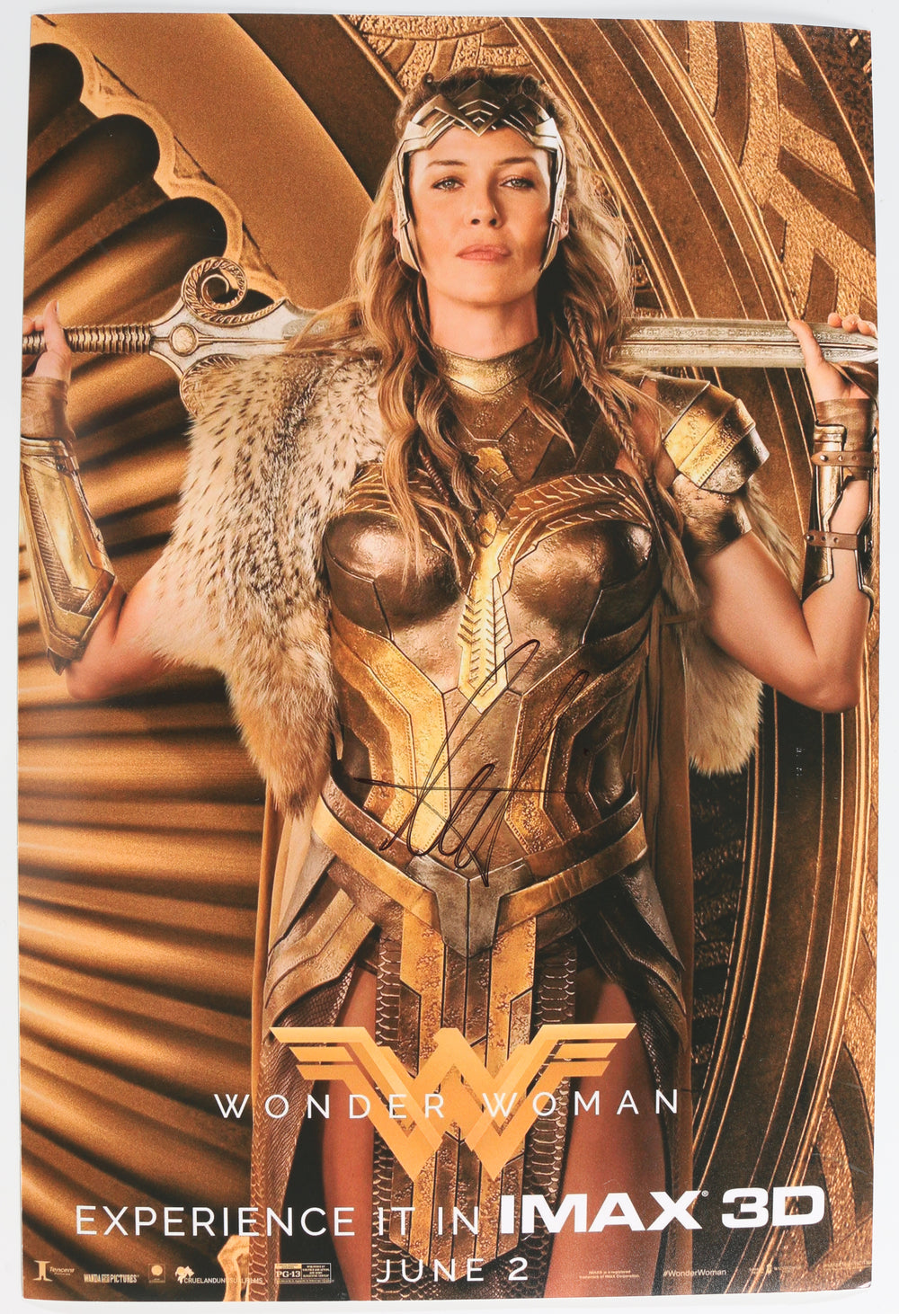 Connie Nielsen as Hippolyta in Wonder Woman Signed 12x18 Mini Poster