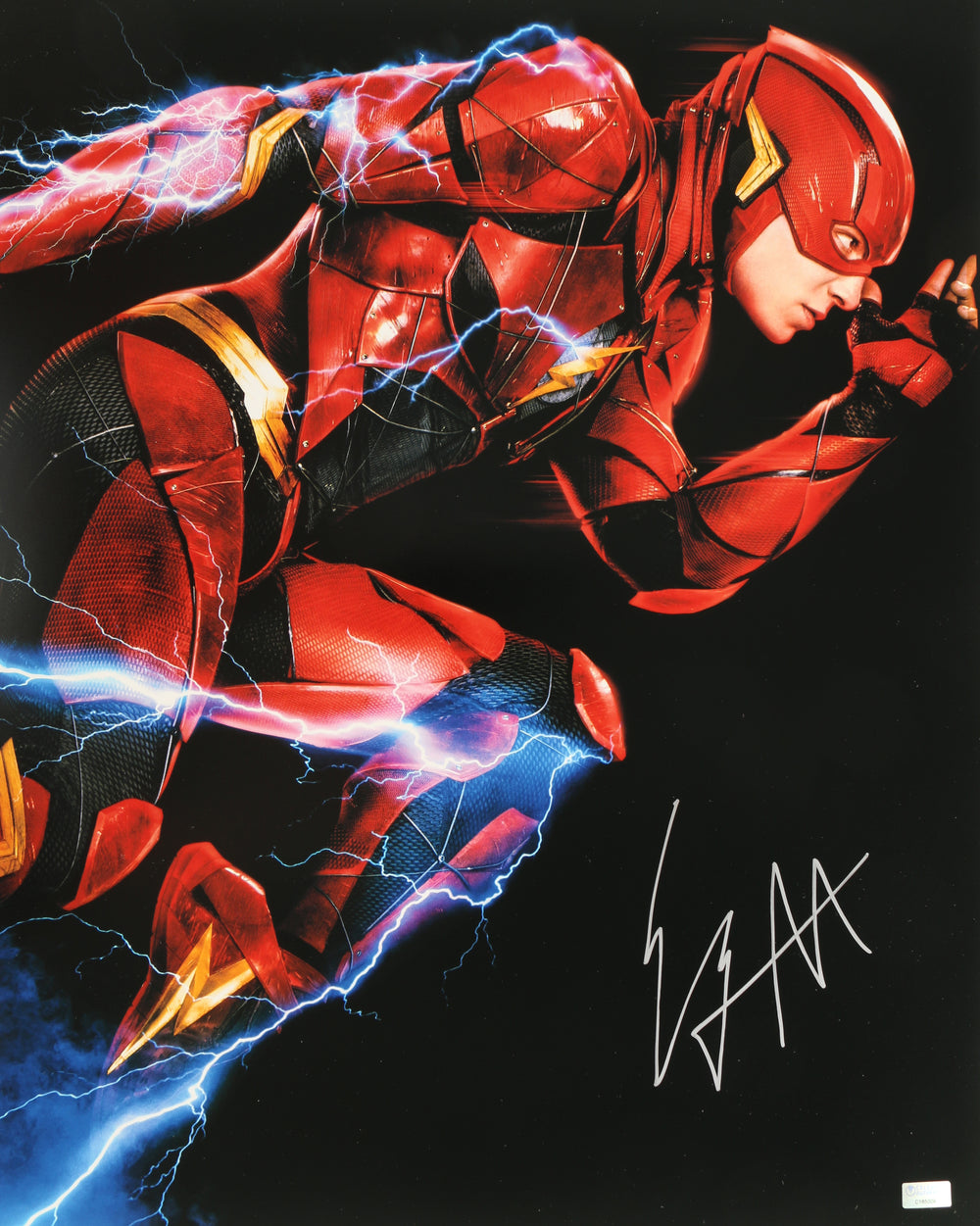 Ezra Miller as Barry Allen / The Flash in The Flash (Celebrity Authentics) Signed 16x20 Photo