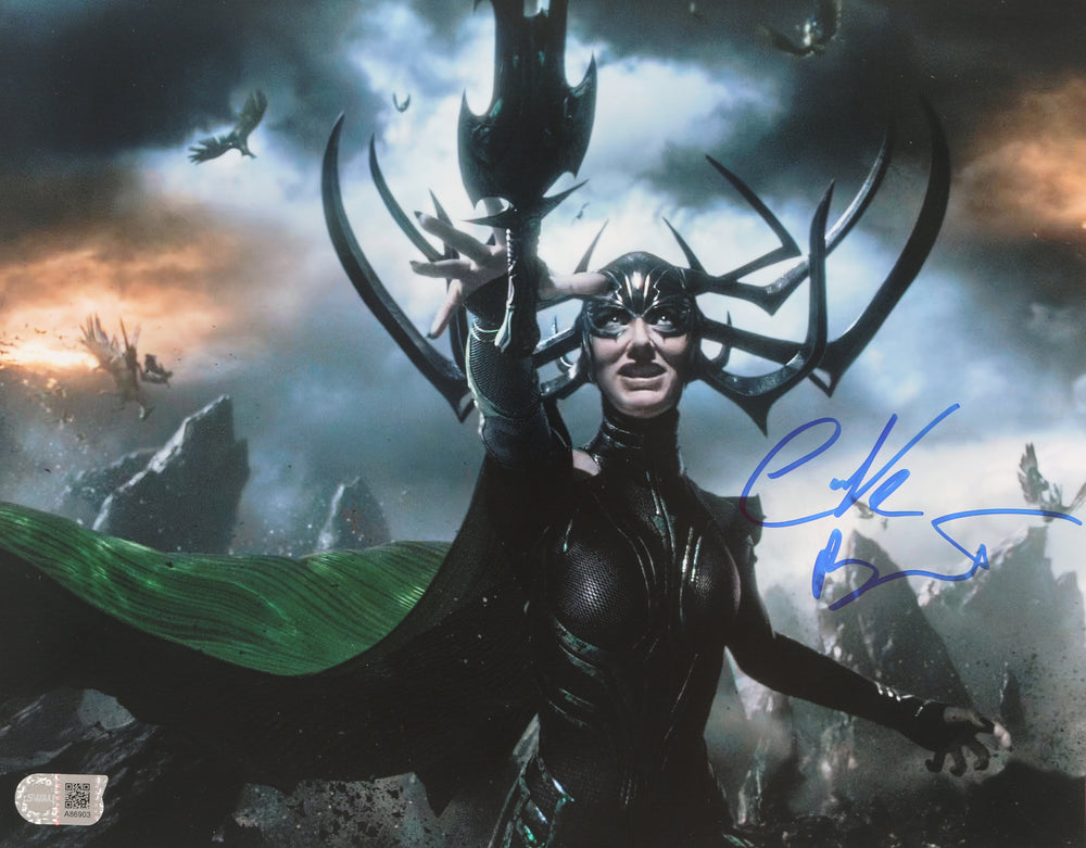 Cate Blanchett as Hela with Fire in Thor: Ragnarok (SWAU) Signed 11x14 Photo