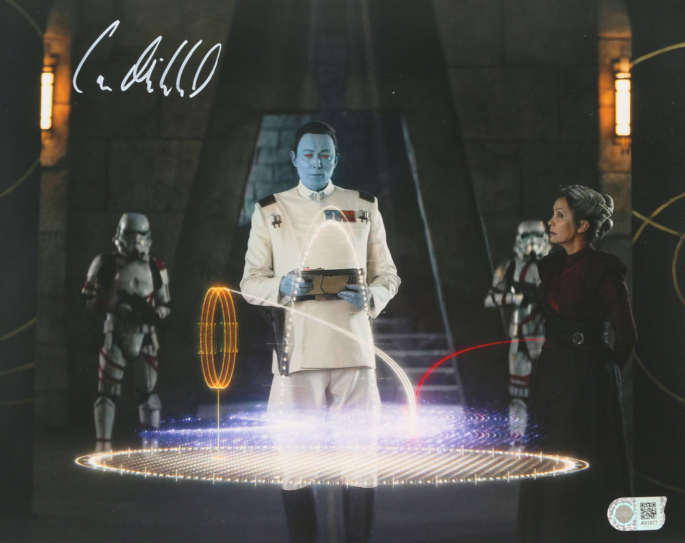 Lars Mikkelsen as Grand Admiral Thrawn in Star Wars: Ahsoka (SWAU) Signed 11x14 Photo
