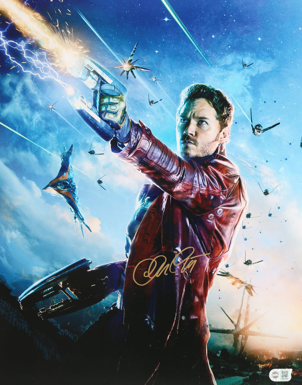 Chris Pratt as Star-Lord in Guardians of the Galaxy (SWAU) Signed 16x20 Photo