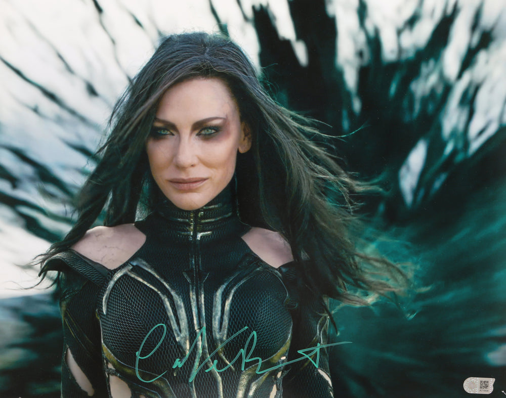Cate Blanchett as Hela with Fire in Thor: Ragnarok (SWAU) Signed 16x20 Photo