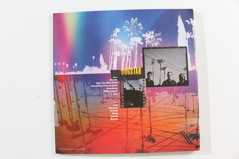 
                  
                    Dogstar: Somewhere Between the Power Lines & Palm Trees LP 12" Vinyl Record Insert Band Signed by Keanu Reeves, Robert Mailhouse, & Bret Domrose
                  
                