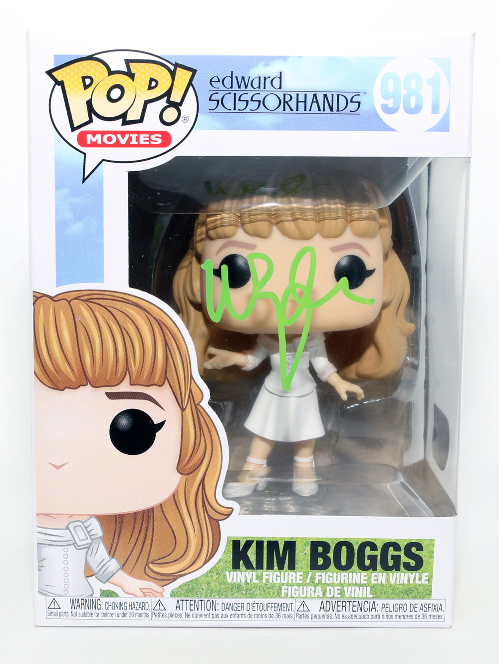 Winona Ryder as Kim Boggs in Tim Burton's Edward Scissorhands (SWAU) Signed Funko POP! #981