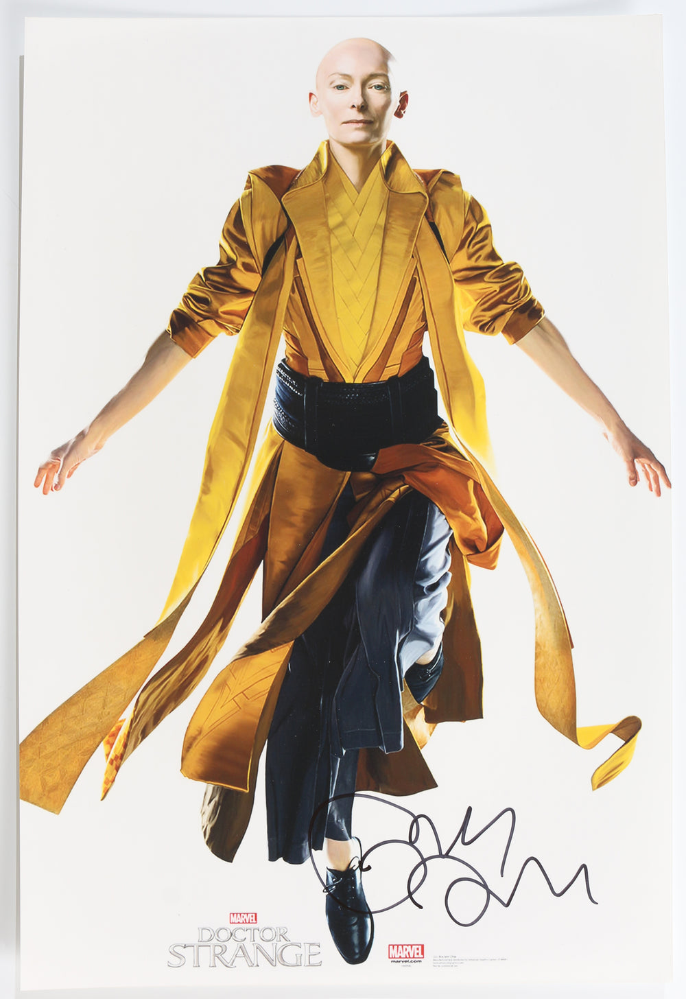 Tilda Swinton as The Ancient One in Doctor Strange Signed 12x18 Mini Poster