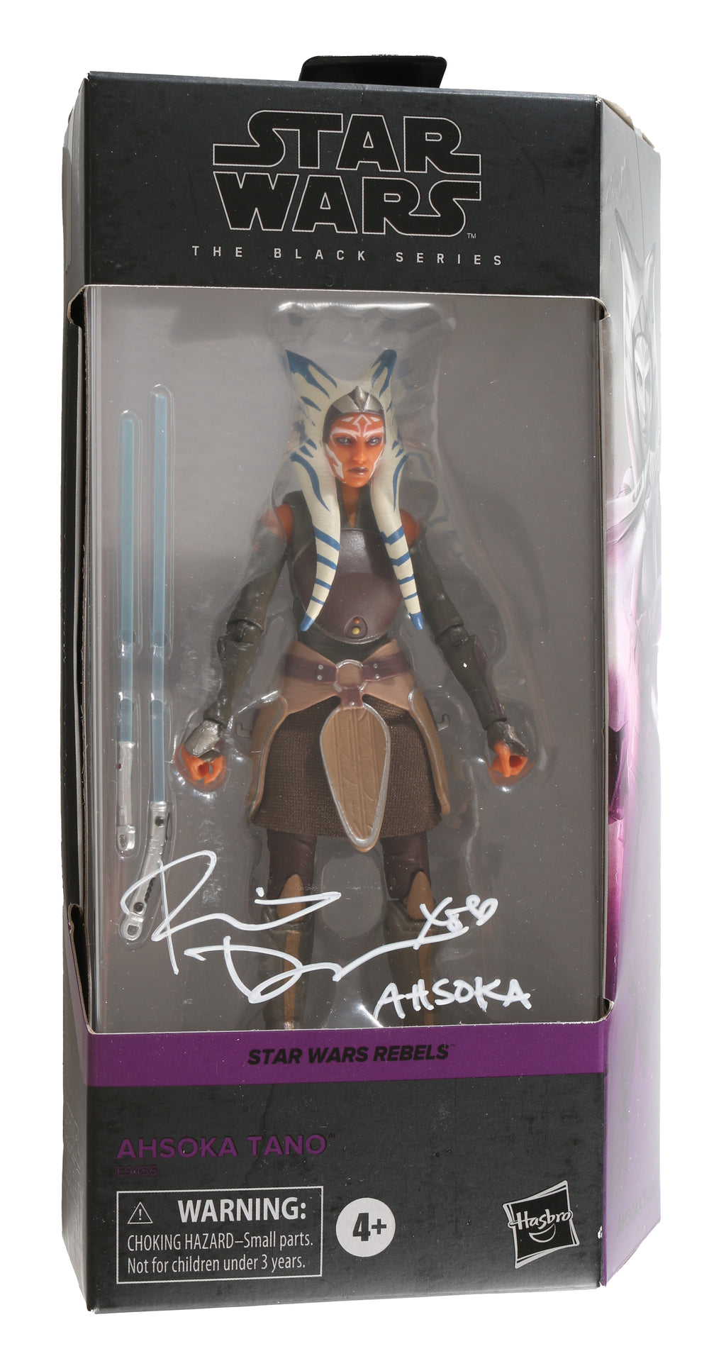 Rosario Dawson as Ahsoka Tan in Star Wars: The Mandalorian (SWAU) Signed Black Series Figure