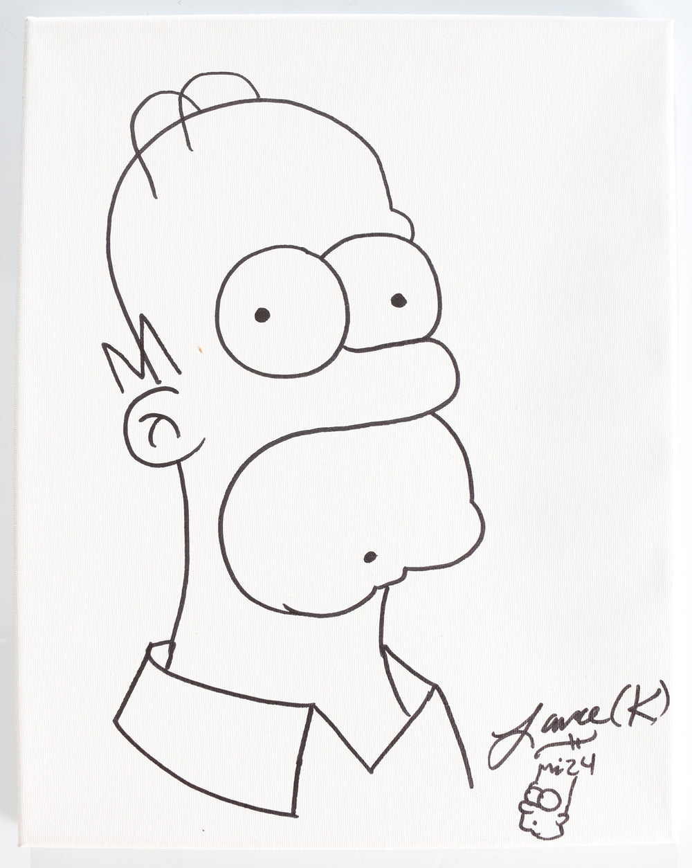 Homer Simpson from The Simpsons Original Art Drawing by Director & Animator: Lance Kramer
