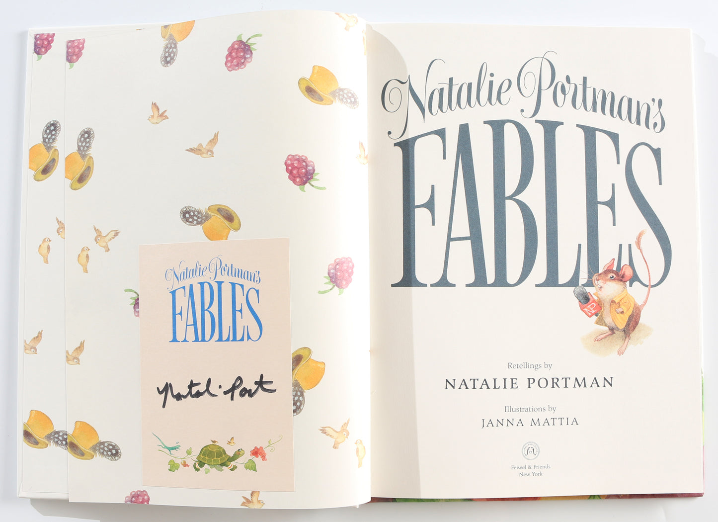 
                  
                    Natalie Portman's Fables Hardcover Children's Picture Book Signed by Star Wars Padmé Amidala / Thor Jane Foster Actress & Author Natalie Portman
                  
                